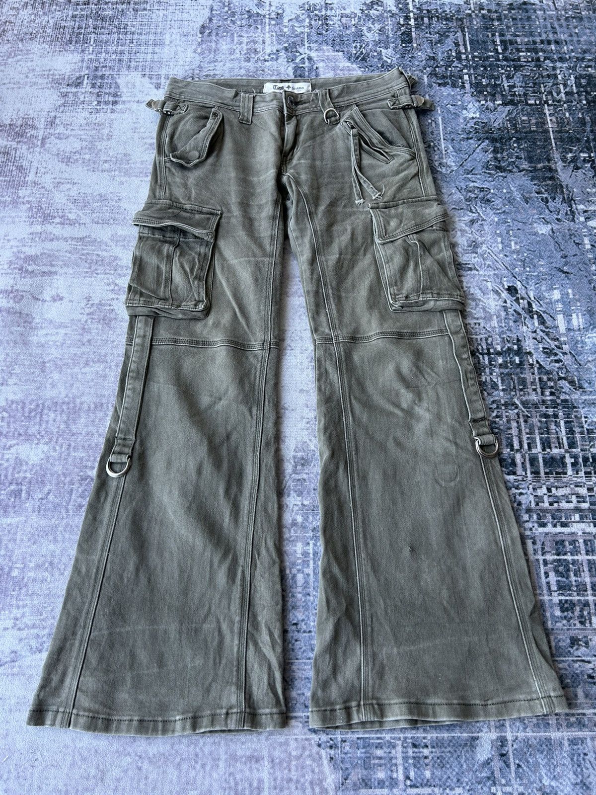 If Six Was Nine Cook & Jeans Flared Army Cargo Size 30" / US 8 / IT 44 - 1 Thumbnail
