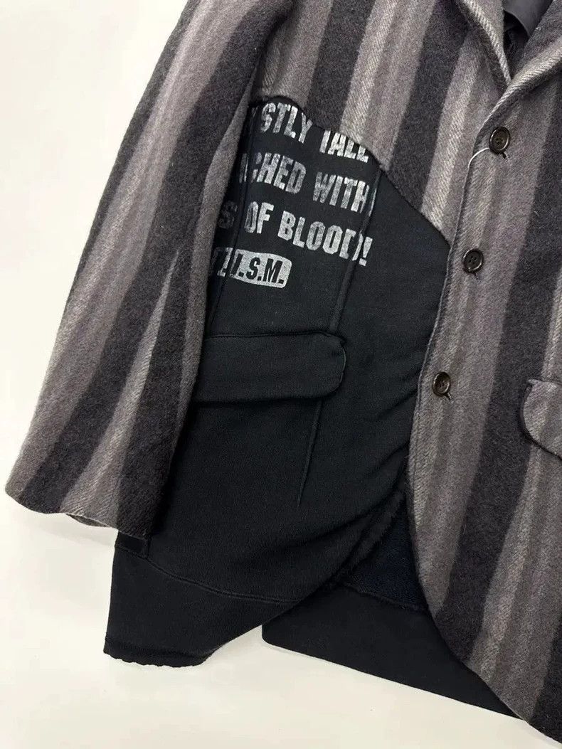 Undercover UNDERCOVER 03aw paper dollman striped patchwork jacket 2505 Size US L / EU 52-54 / 3 - 3 Thumbnail