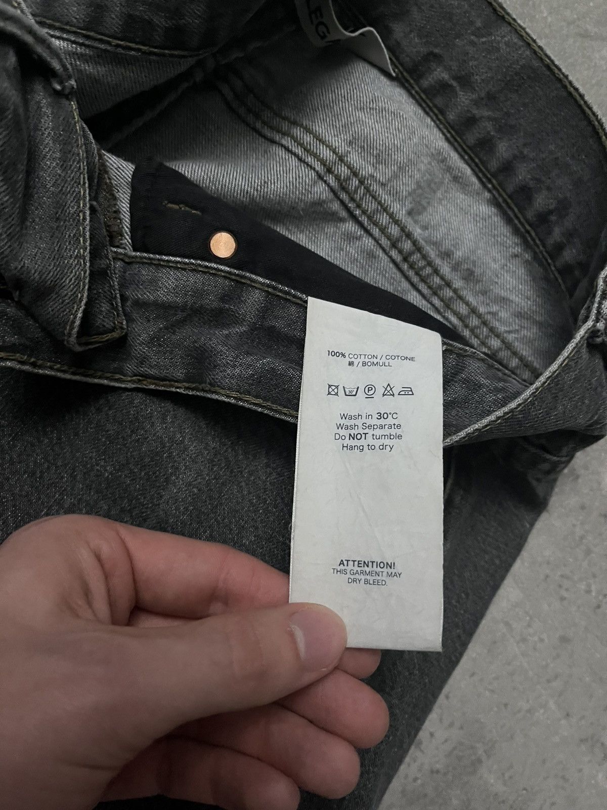 Our Legacy Our Legacy 2nd Cut grey wash denim jeans Size US 31 - 13 Thumbnail