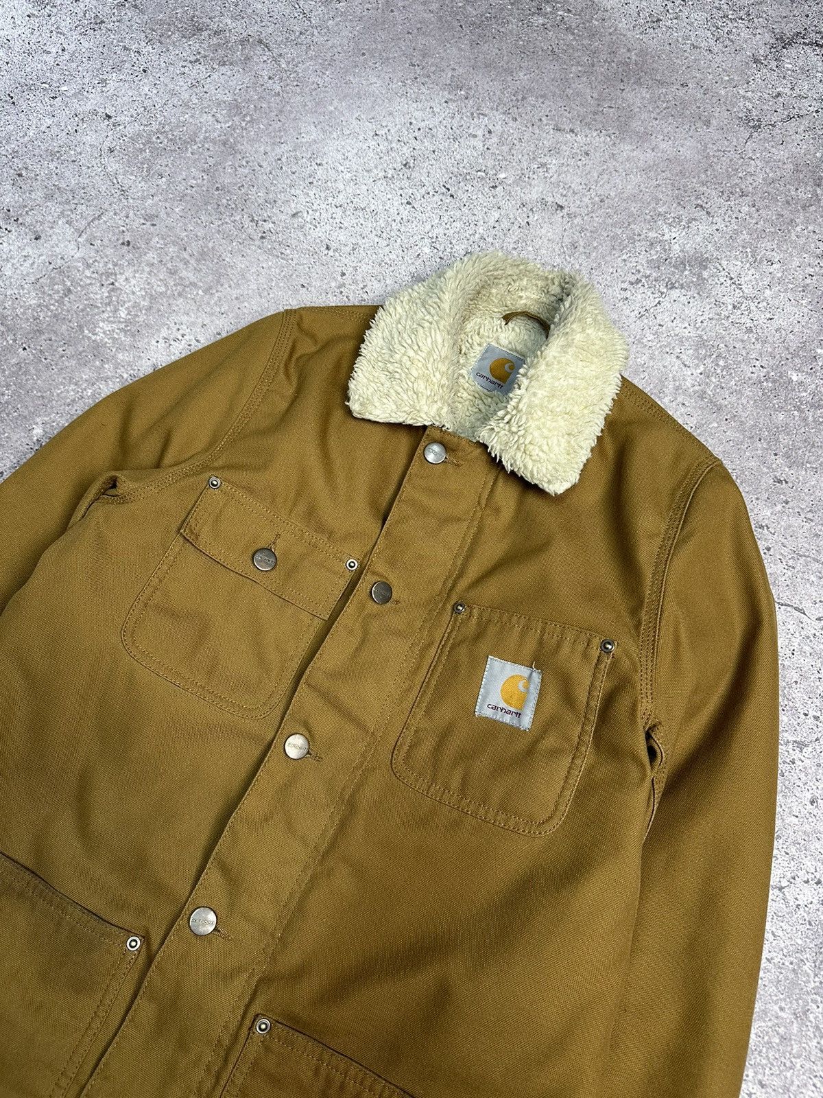 Carhartt × Vintage Vintage Carhartt Phoenix Coat Jacket Sherpa Work Y2K Size US S / EU 44-46 / 1 - 6 Thumbnail