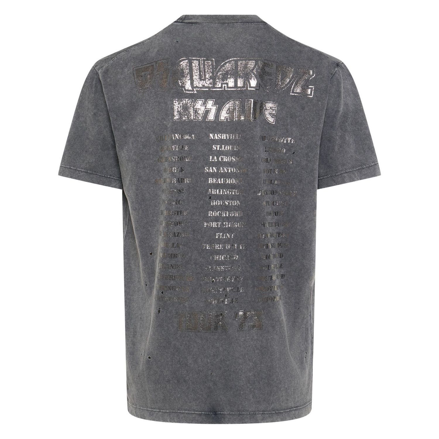 Dsquared2 DSQUARED2 Gray Cotton T-Shirt New & Authentic (Men's size:S; Size US S / EU 44-46 / 1 - 2 Thumbnail