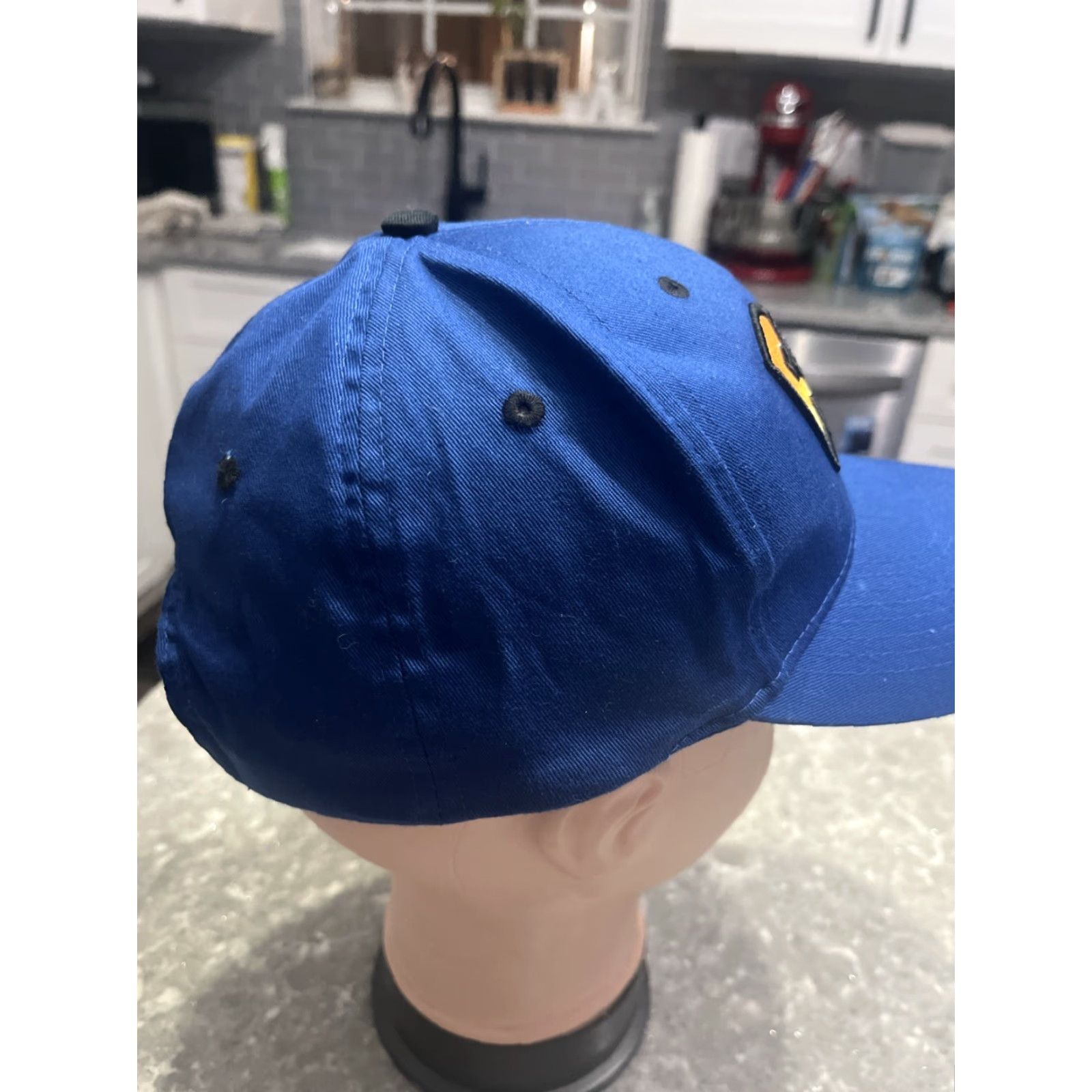 Vintage Rock Hounds Cap Embroidered Midland Texas Baseball Men S/M Blue Cotton Canvas Adjustable Baseball Cap Size ONE SIZE - 4 Thumbnail