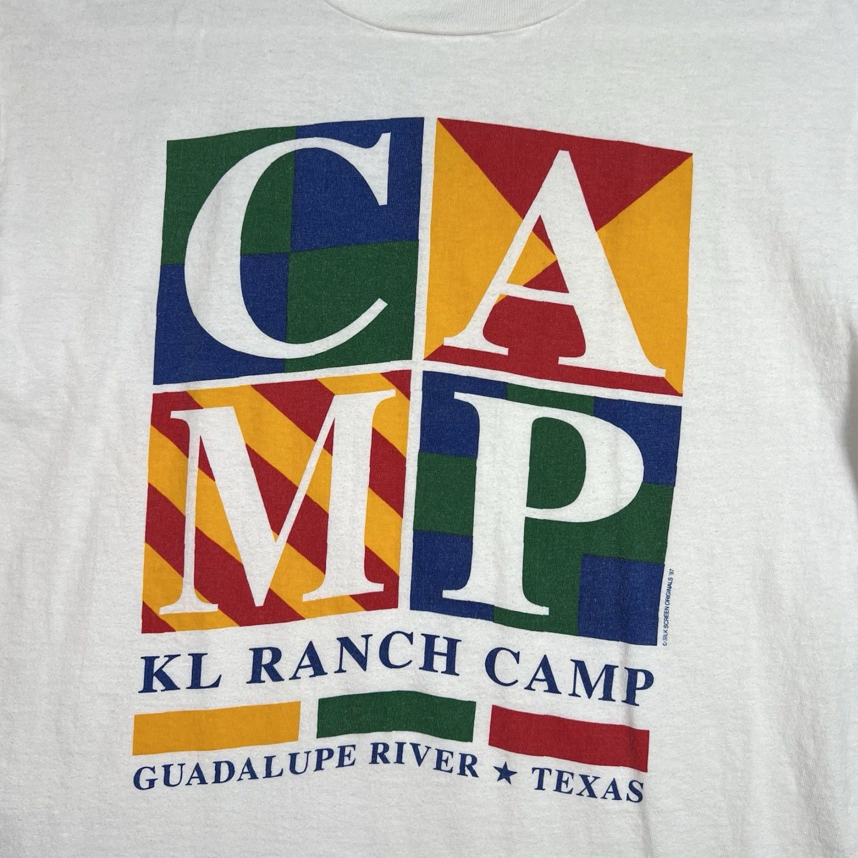 Vintage VINTAGE Camp KL Ranch Camp Texas T Shirt Adult Medium White Mens Size US M / EU 48-50 / 2 - 4 Thumbnail