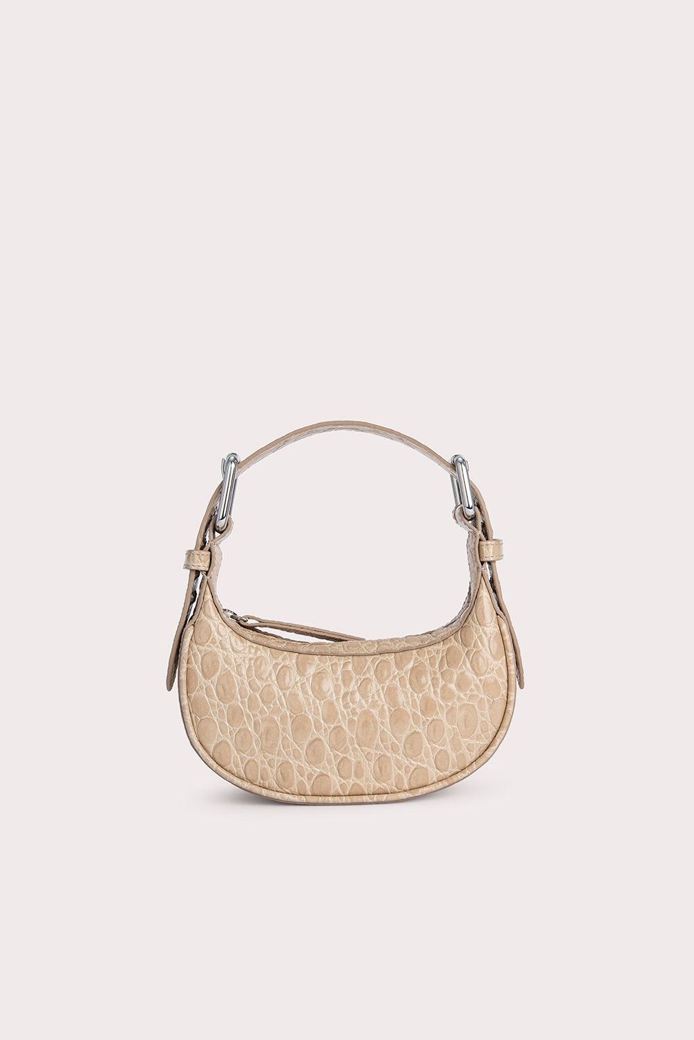 By Far o1mle1224 Size : OS/Croco Embossed Leather Mini Bag Beige Size ONE SIZE - 1 Thumbnail