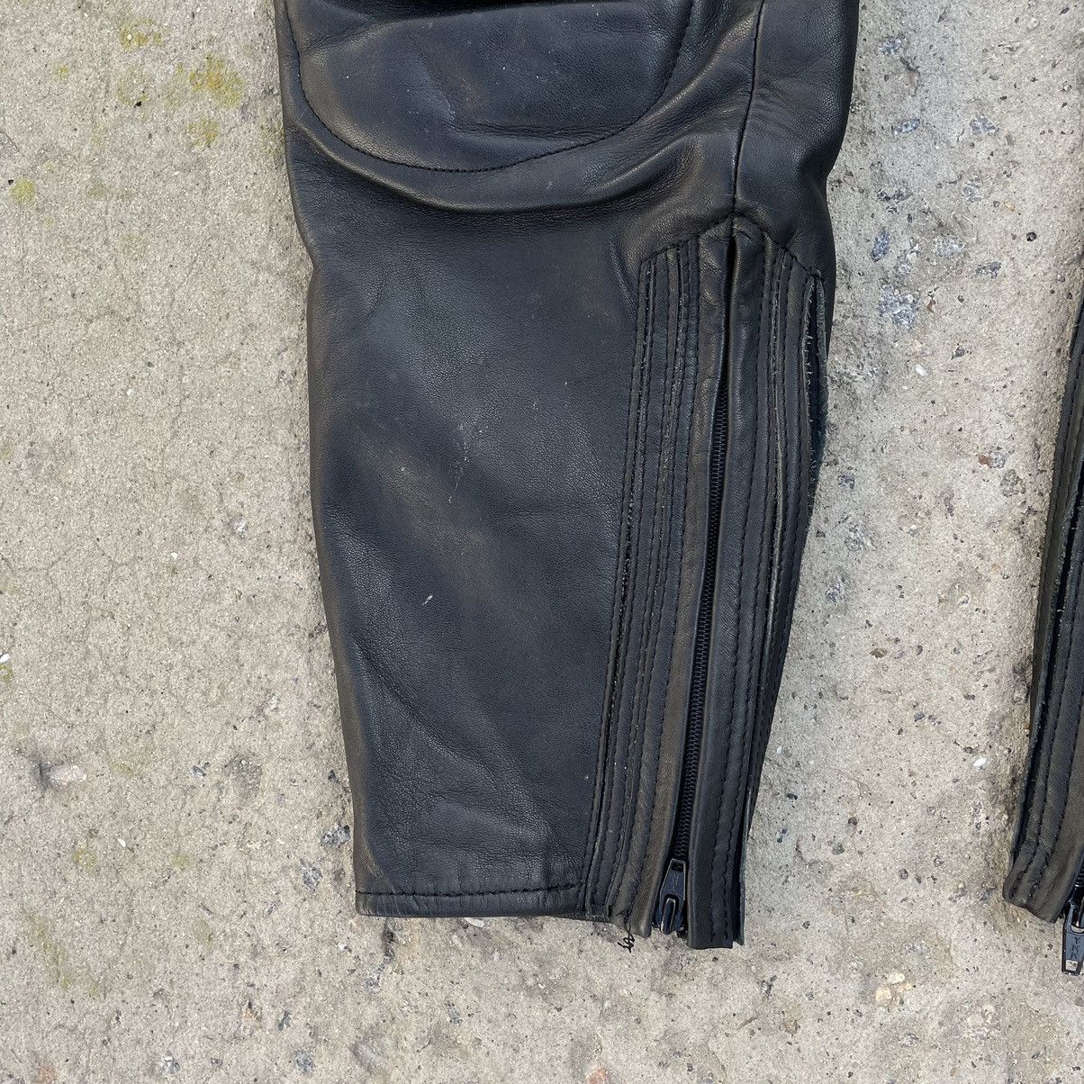 Leather × Vintage Vintage Leather Pants Moto IDCS Y2K 90s Style USA Size US 31 - 3 Thumbnail