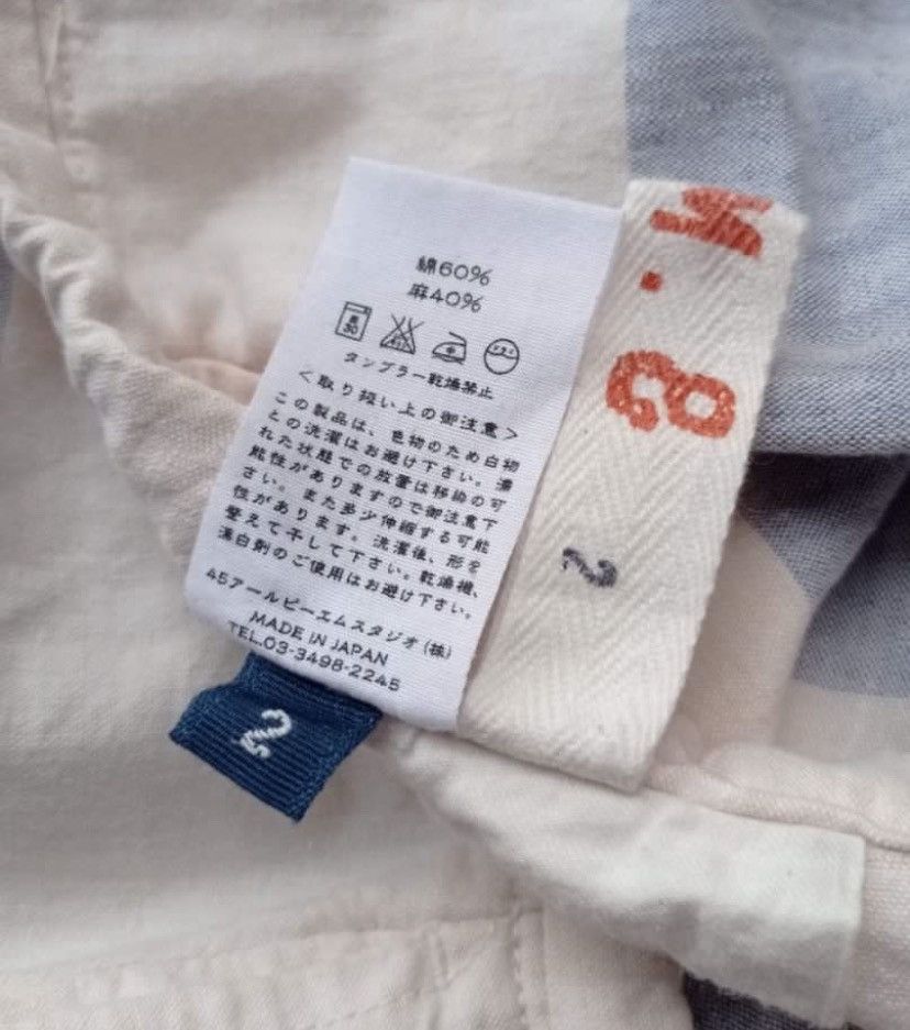 45rpm × Japanese Brand × Kapital Vintage 45rpm Two Tones Linen Cotton Loose Pants Size US 30 / EU 46 - 8 Thumbnail