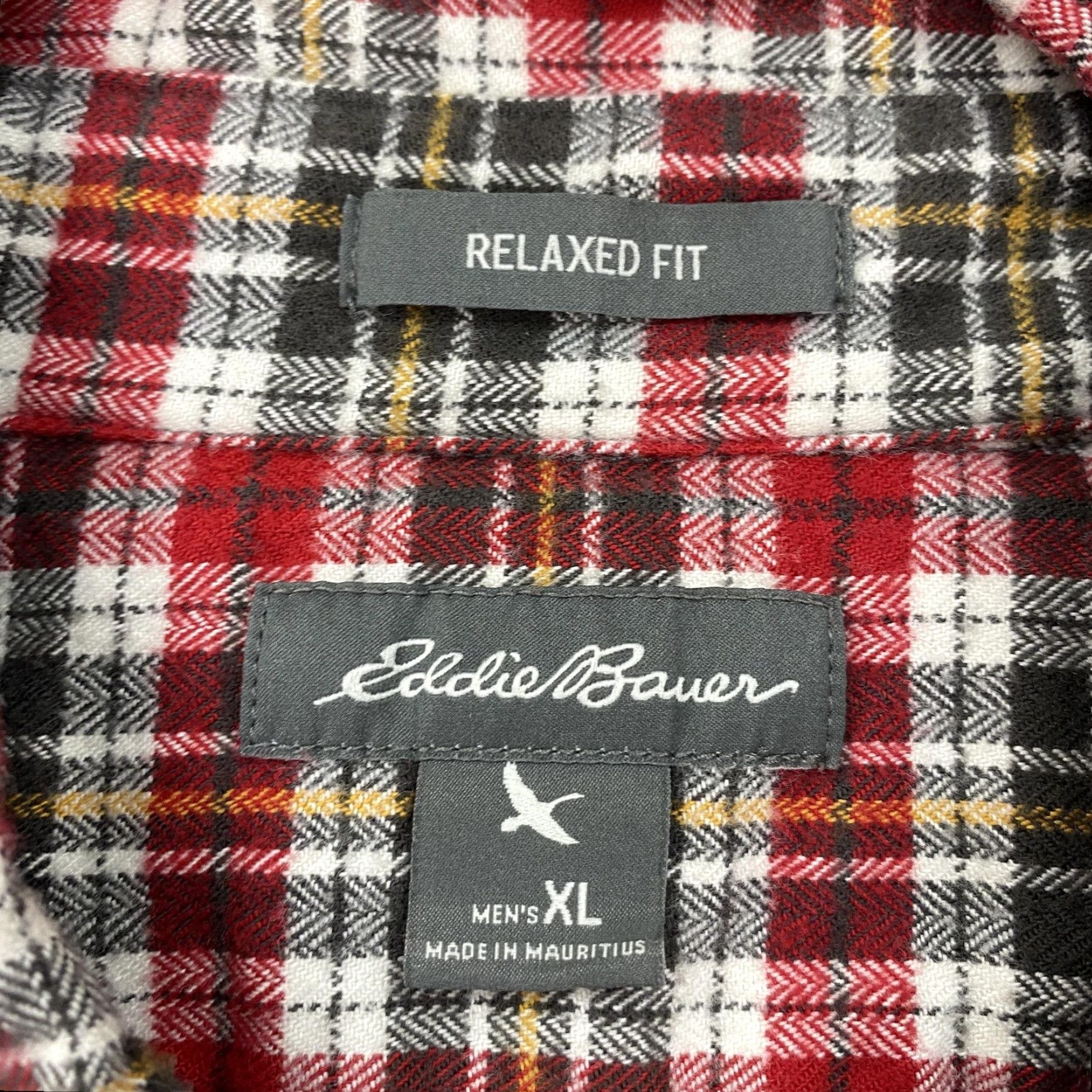 Eddie Bauer Eddie Bauer Shirt Mens XL Red Plaid Flannel Button-Down Long Sleeve Relaxed Fit Size US XL / EU 56 / 4 - 3 Thumbnail