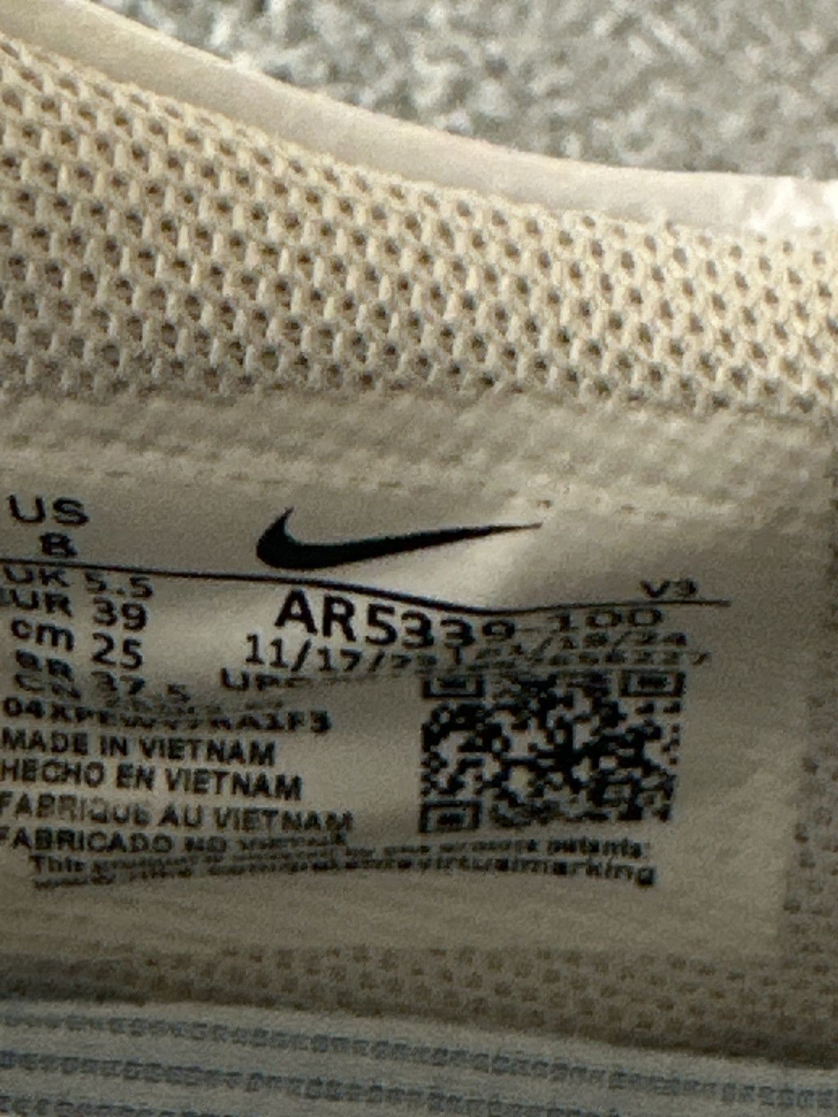 Nike Nike Air Force 1 Sage Low Triple White (Women's) Size US 8 / IT 38 - 8 Thumbnail