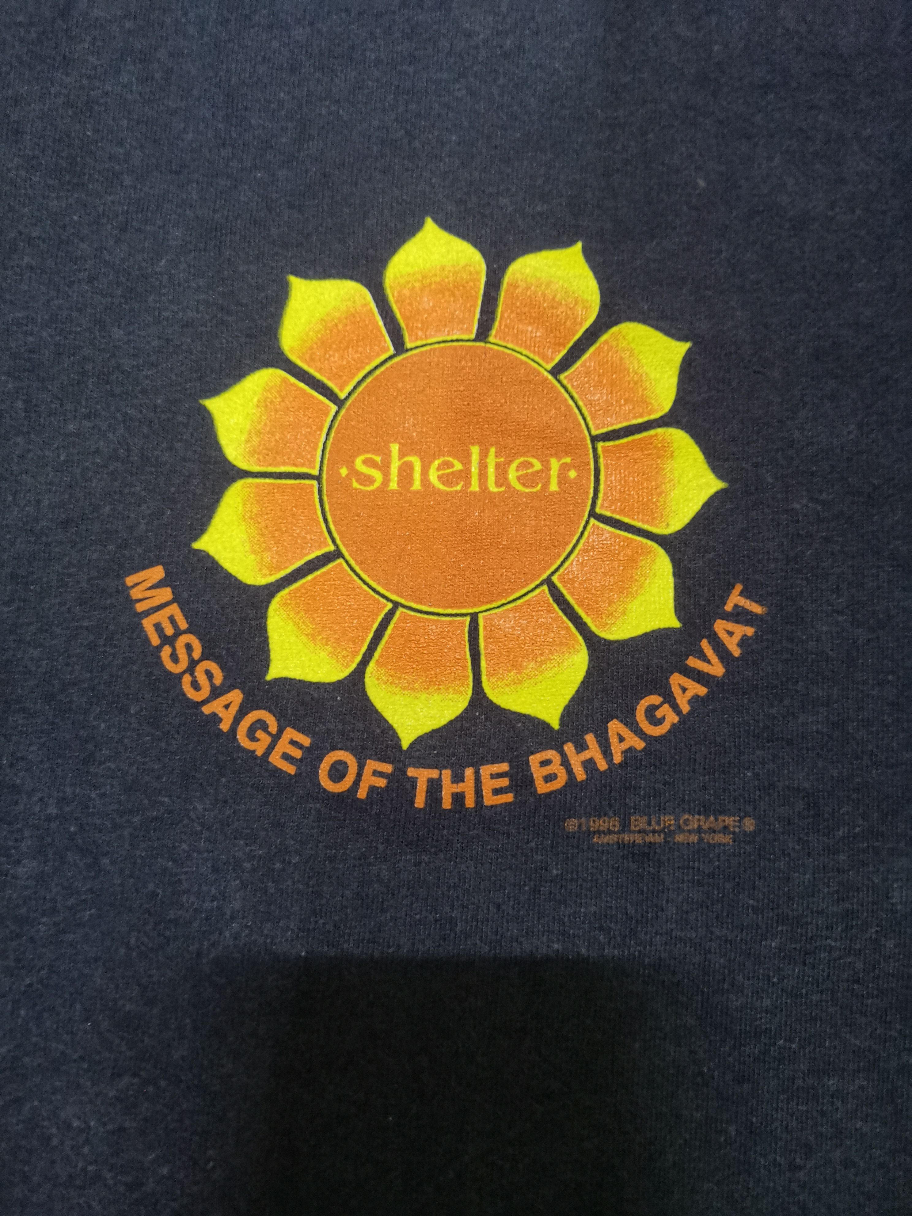 Band Tees × Vintage 🔥Vtg 90s Shelter Hardcore Band Message Of The Bhagavat Size US L / EU 52-54 / 3 - 2 Thumbnail