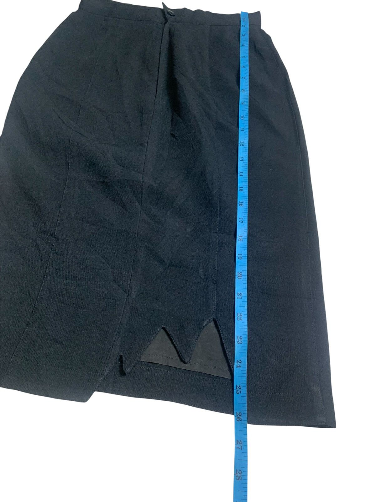 Thierry Mugler Vintage Thierry mugler black midi skirt Size 25" / US 0 / IT 36 - 7 Thumbnail