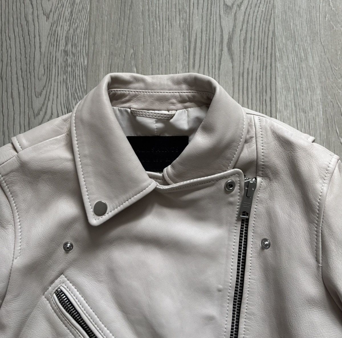 Allsaints All Saints Leather Biker Jacket Size M / US 6-8 / IT 42-44 - 4 Thumbnail