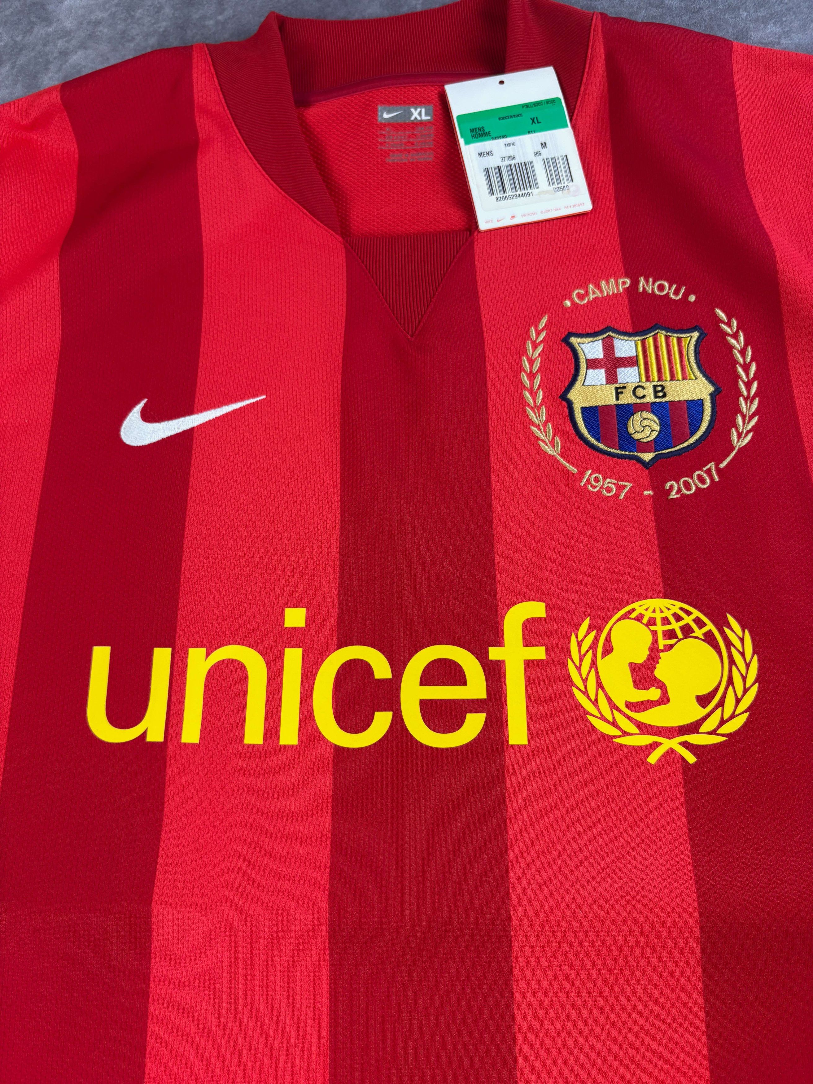 Nike NEW FC Barcelona 2007-08 GK Player Issue football jersey XL Size US XL / EU 56 / 4 - 6 Thumbnail