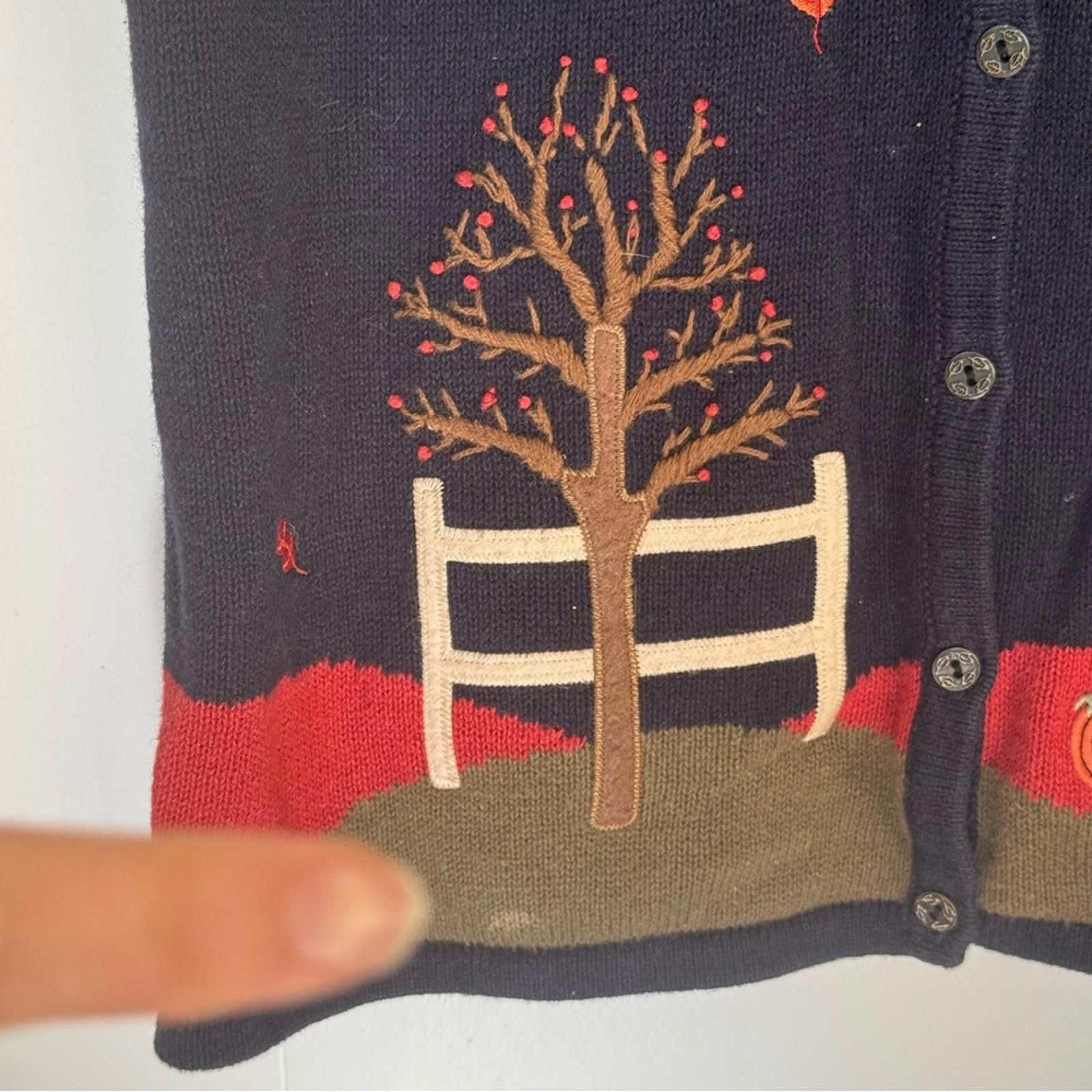 Other VTG Christopher & Banks Embroidered Fall vest-Medium Size M / US 6-8 / IT 42-44 - 5 Thumbnail