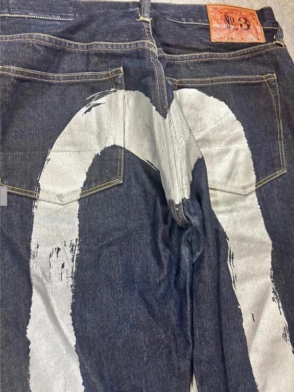 Evisu Evisu jeans daicock White blanc baggy Size US 34 / EU 50 - 2 Thumbnail
