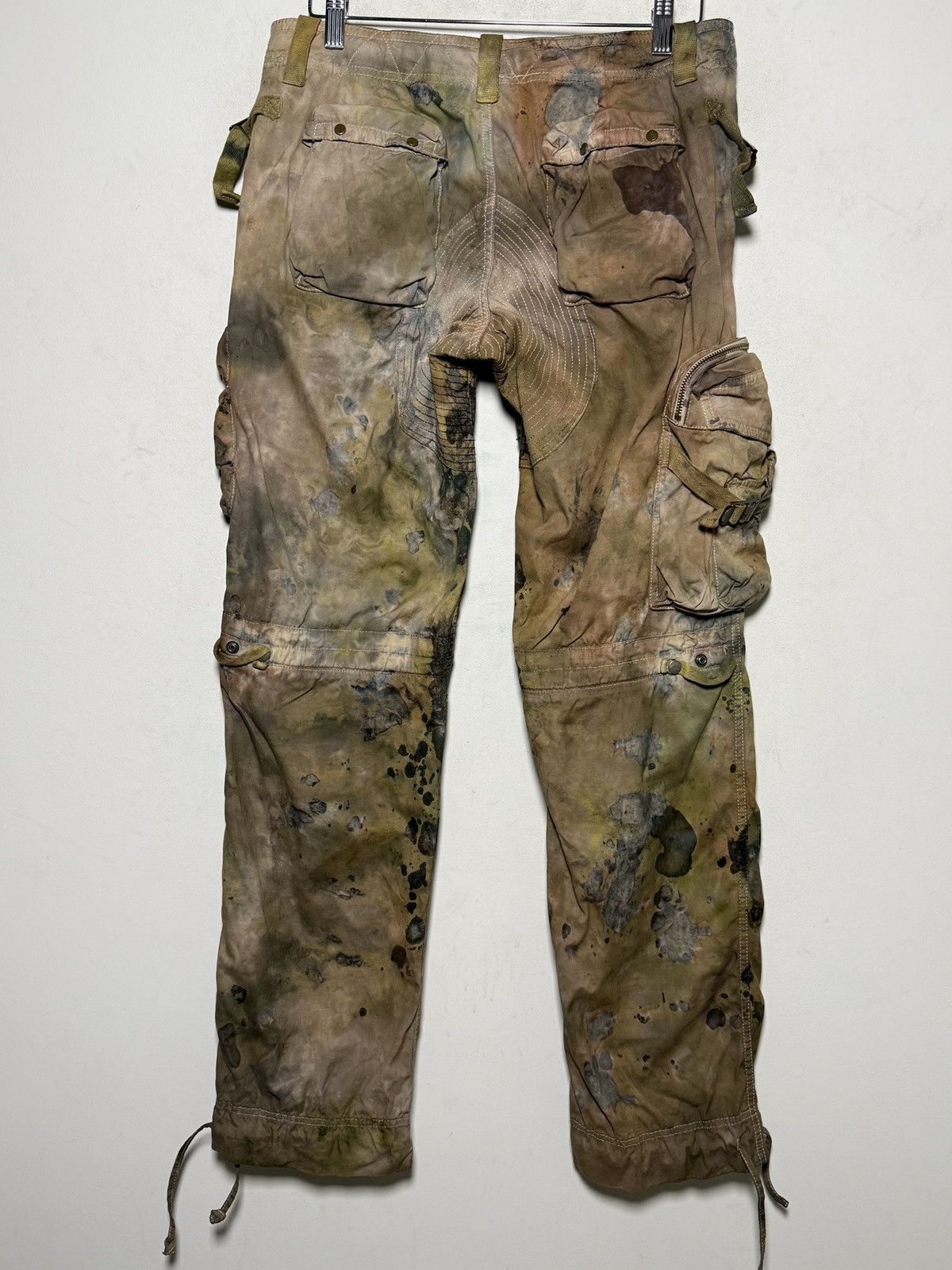 Polo Ralph Lauren ralph lauren tie dye cargo multipocket army pants Size US 31 - 8 Thumbnail