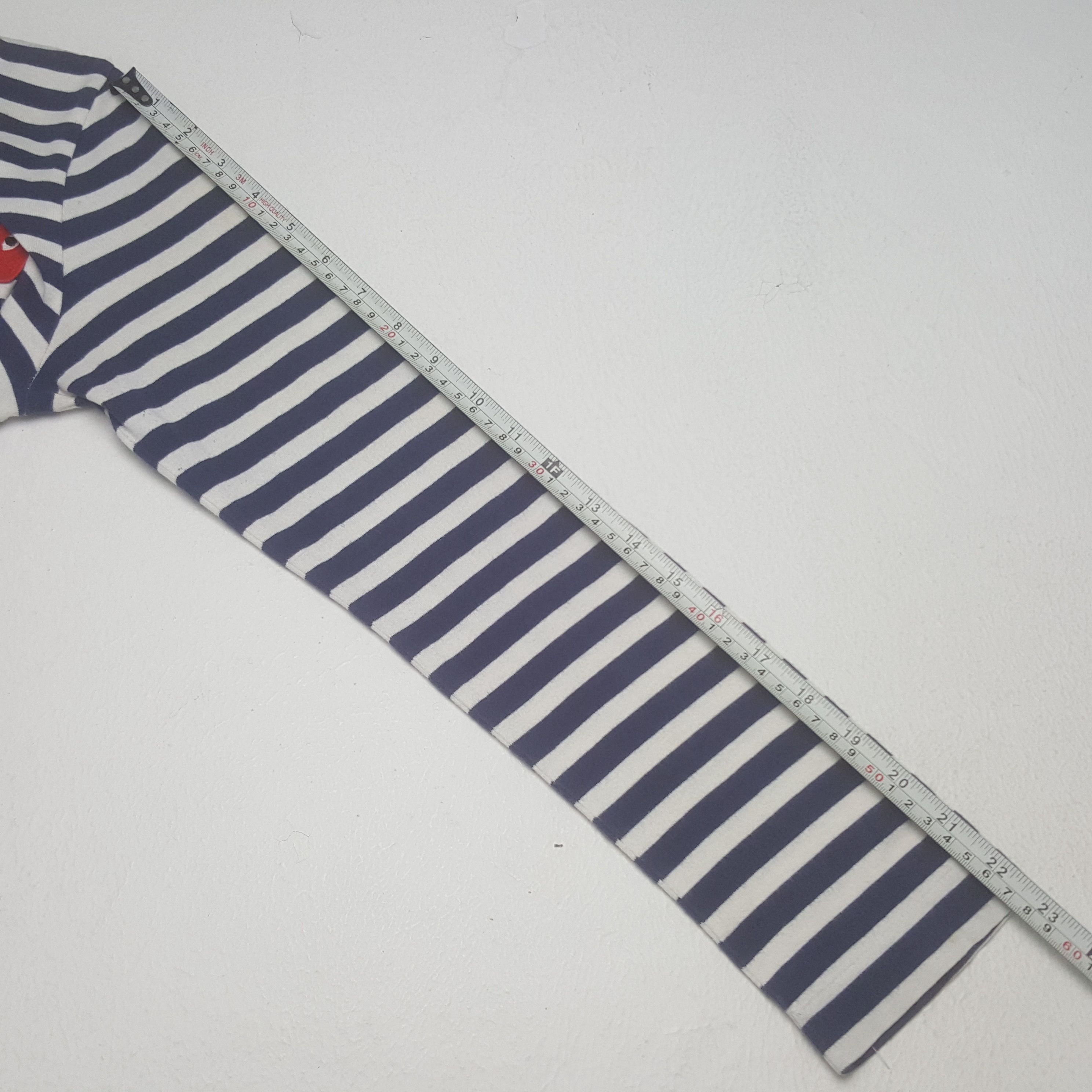 Comme des Garcons PLAY × Japanese Brand × Vintage Vintage Comme Des Garcons Play Japanese Striped T-shirt Size XS / US 0-2 / IT 36-38 - 9 Thumbnail