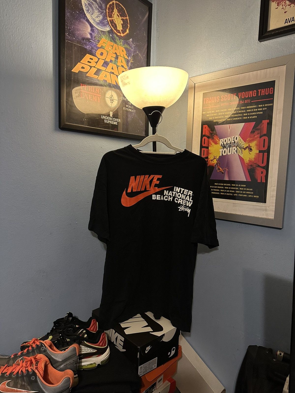 Nike Nike Stussy international beach crew black medium Grailed