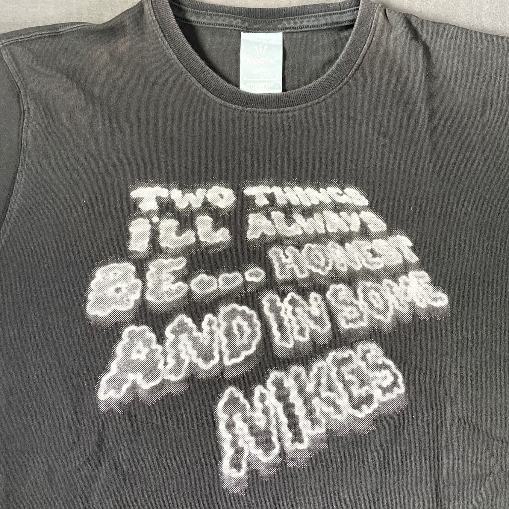 Nike VINTAGE Nike NOCTA Shirt Mens Medium Black Graphic Tee Drake Slogan Streetwear Rare Size US M / EU 48-50 / 2 - 2 Thumbnail