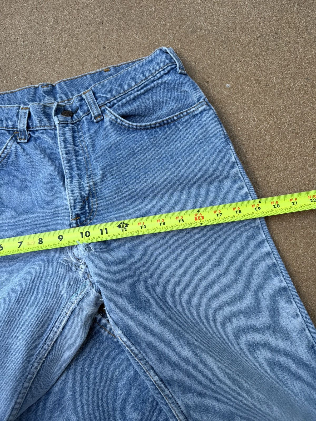 Levi's Vtg 70’s Levi’s 684 Orange Tab Bellbottom Flare Jeans 31x31 Size US 31 - 13 Thumbnail