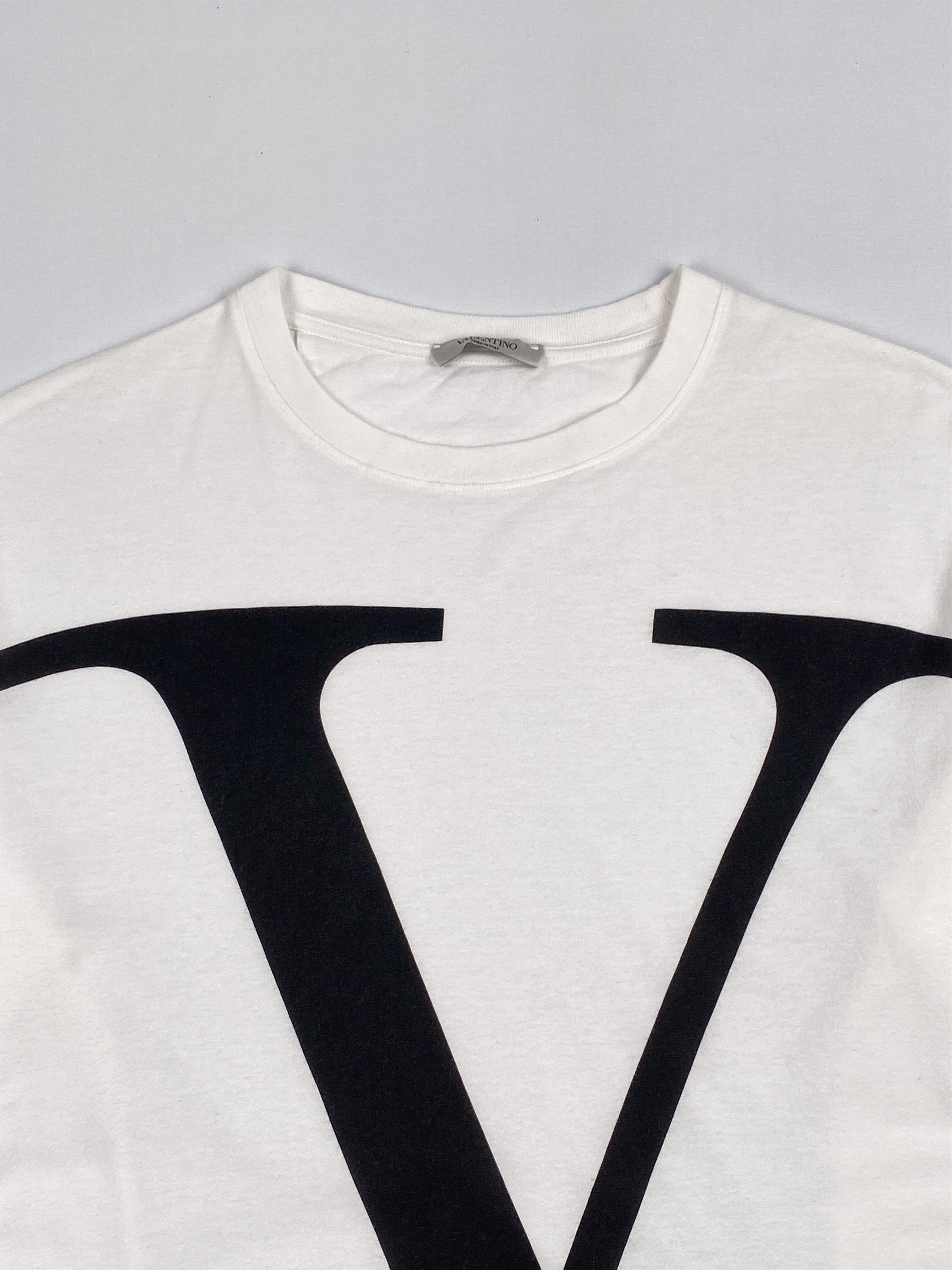 Valentino V Logo T-Shirt Size US L / EU 52-54 / 3 - 3 Thumbnail