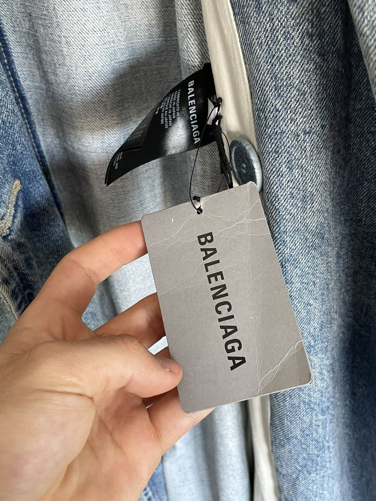 Balenciaga Balenciaga Denim Boxy Long Coat Size US S / EU 44-46 / 1 - 11 Thumbnail