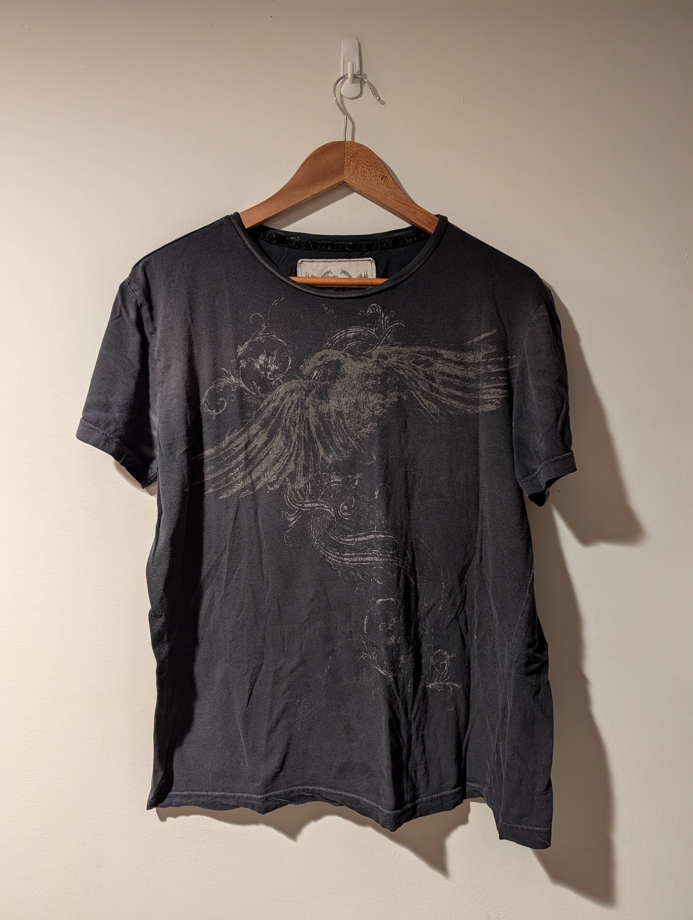Affliction Vintage 2010's Toxic Hazard Eagle Affliction T-Shirt Size US L / EU 52-54 / 3 - 1 Thumbnail