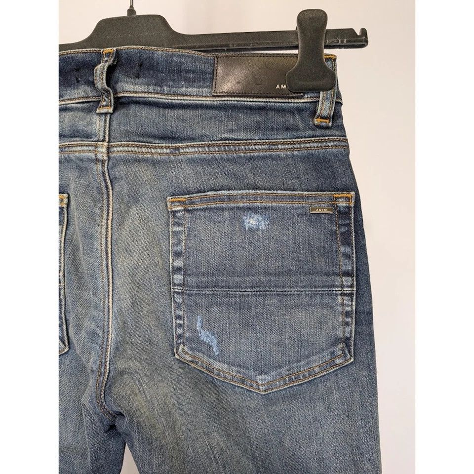 Amiri o1rshd1 MX1 Ultrasuede Jean in Deep Classic Blue Size US 38 / EU 54 - 16 Thumbnail