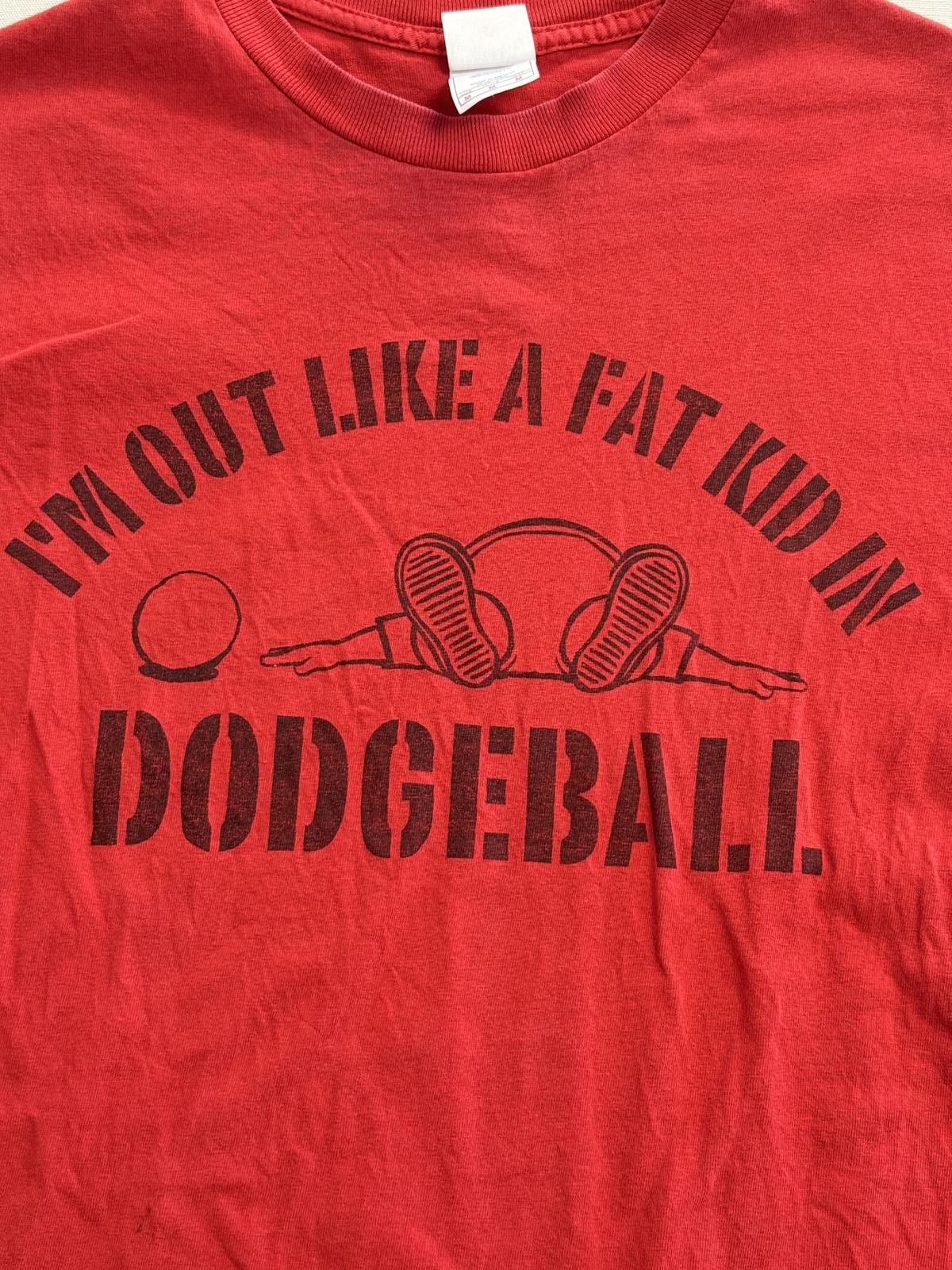 Designer Vintage Dodgeball T-shirt Im Out Like a Fat Kid in Dodgeball Size US M / EU 48-50 / 2 - 4 Thumbnail