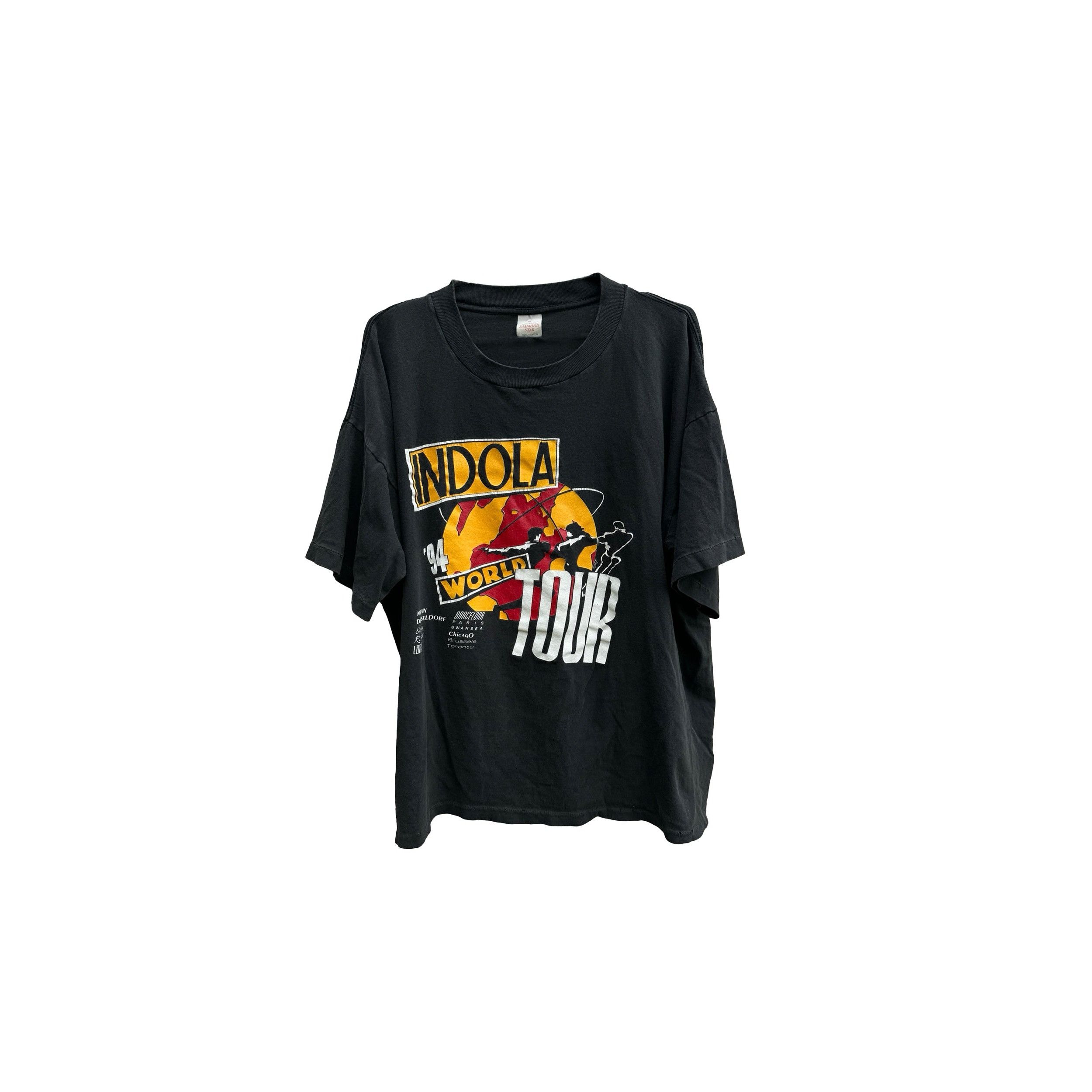 Vintage Indola World Tour 1994 Tee Size US XL / EU 56 / 4 - 1 Thumbnail
