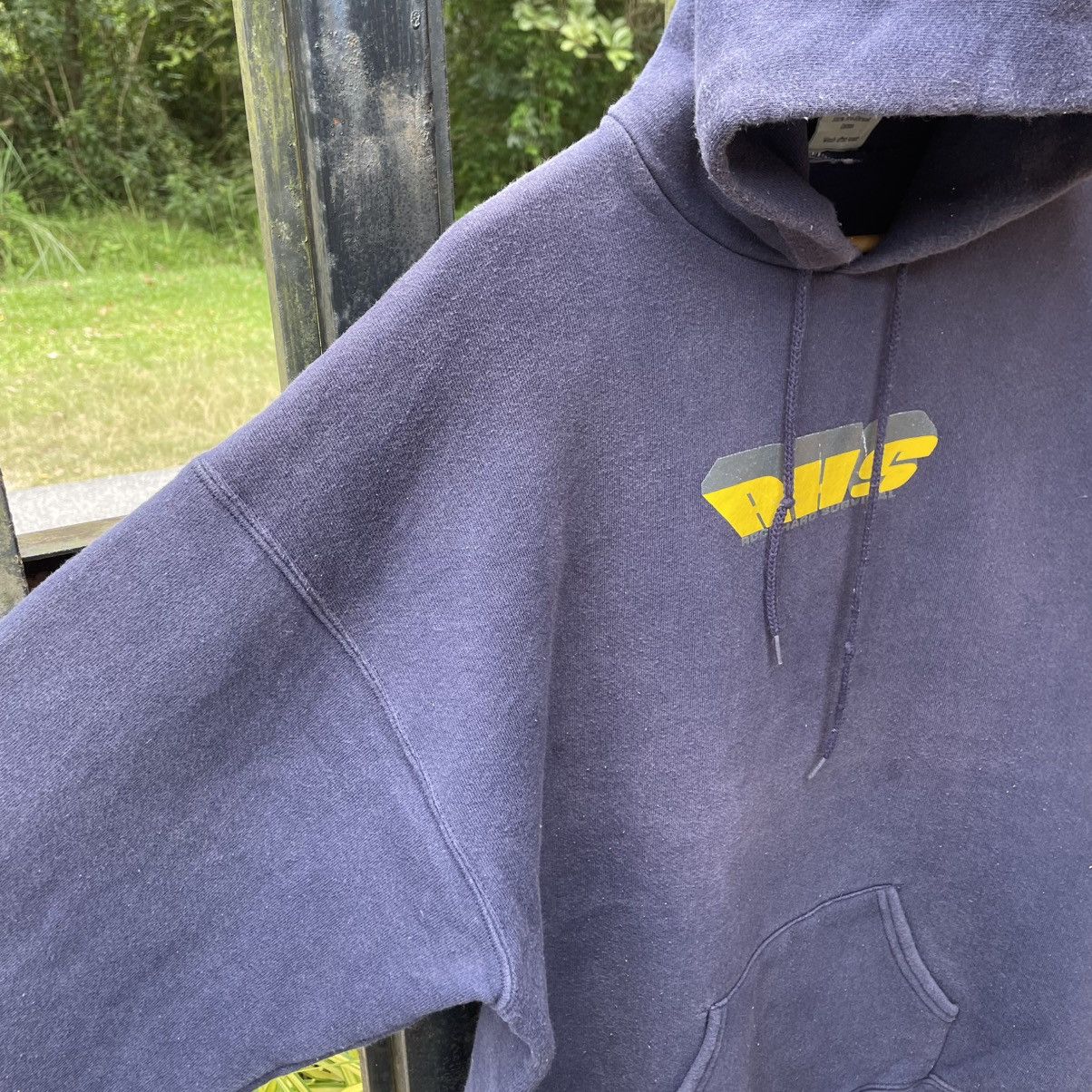 Vintage 🔥Vintage 90s Rock Hard Survival Center Logo Pullover Hoodie Size US L / EU 52-54 / 3 - 7 Thumbnail