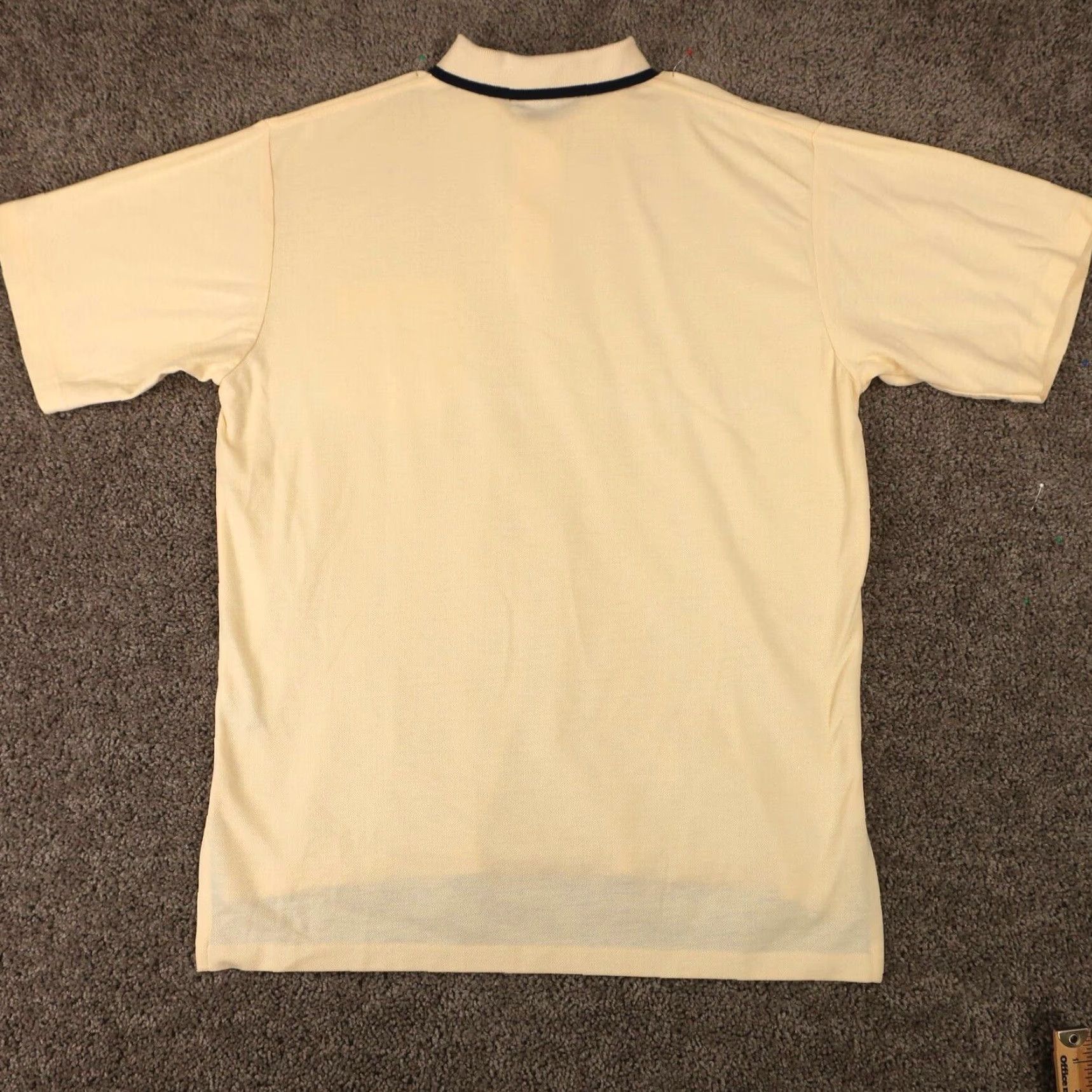 Ralph Lauren VINTAGE Ralph Lauren Polo Sport Shirt Mens L Light Yellow Rugby 90s Made In USA Size US L / EU 52-54 / 3 - 2 Thumbnail