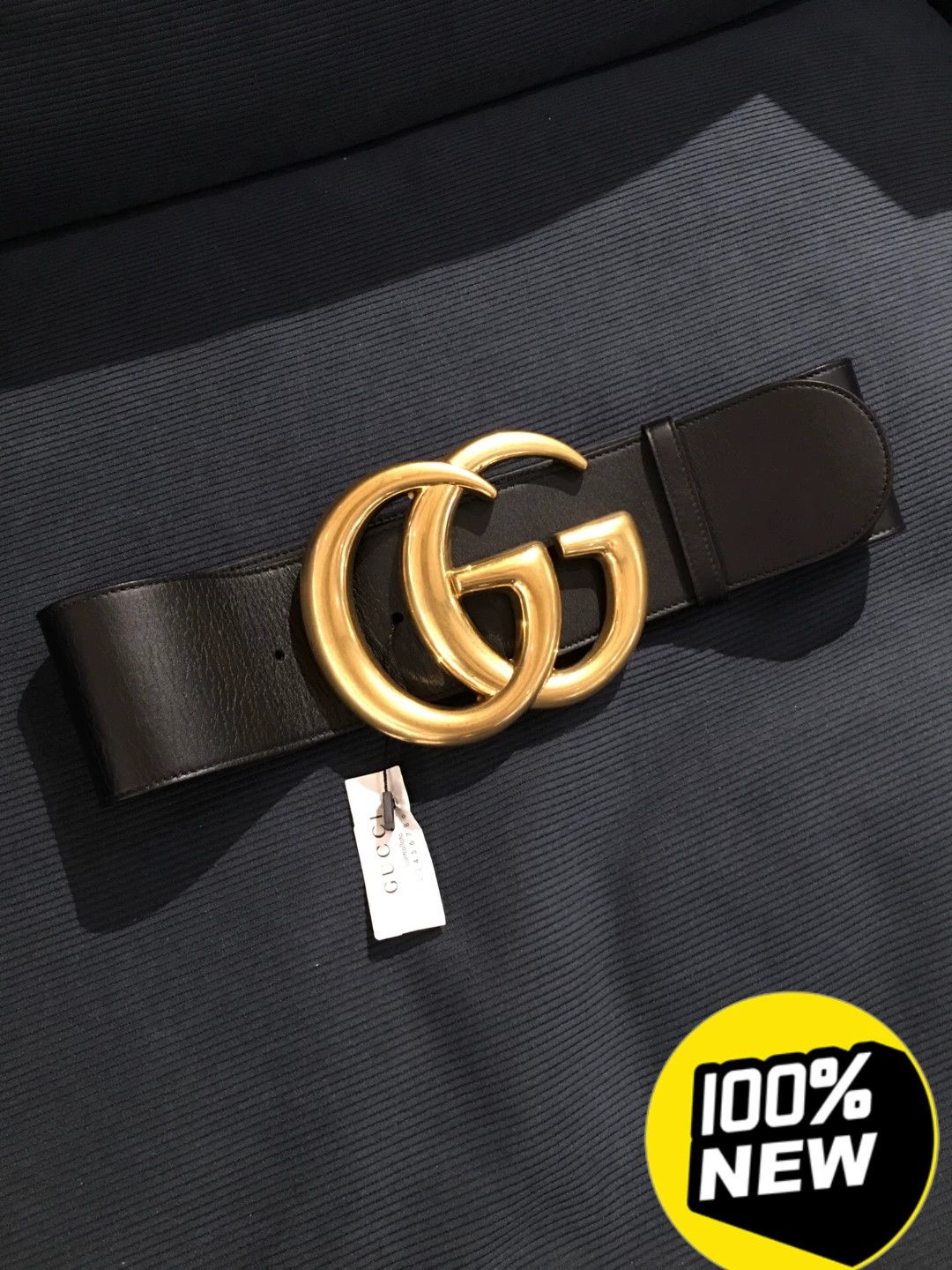 Gucci gucci double g black leather belt Size ONE SIZE - 1 Thumbnail