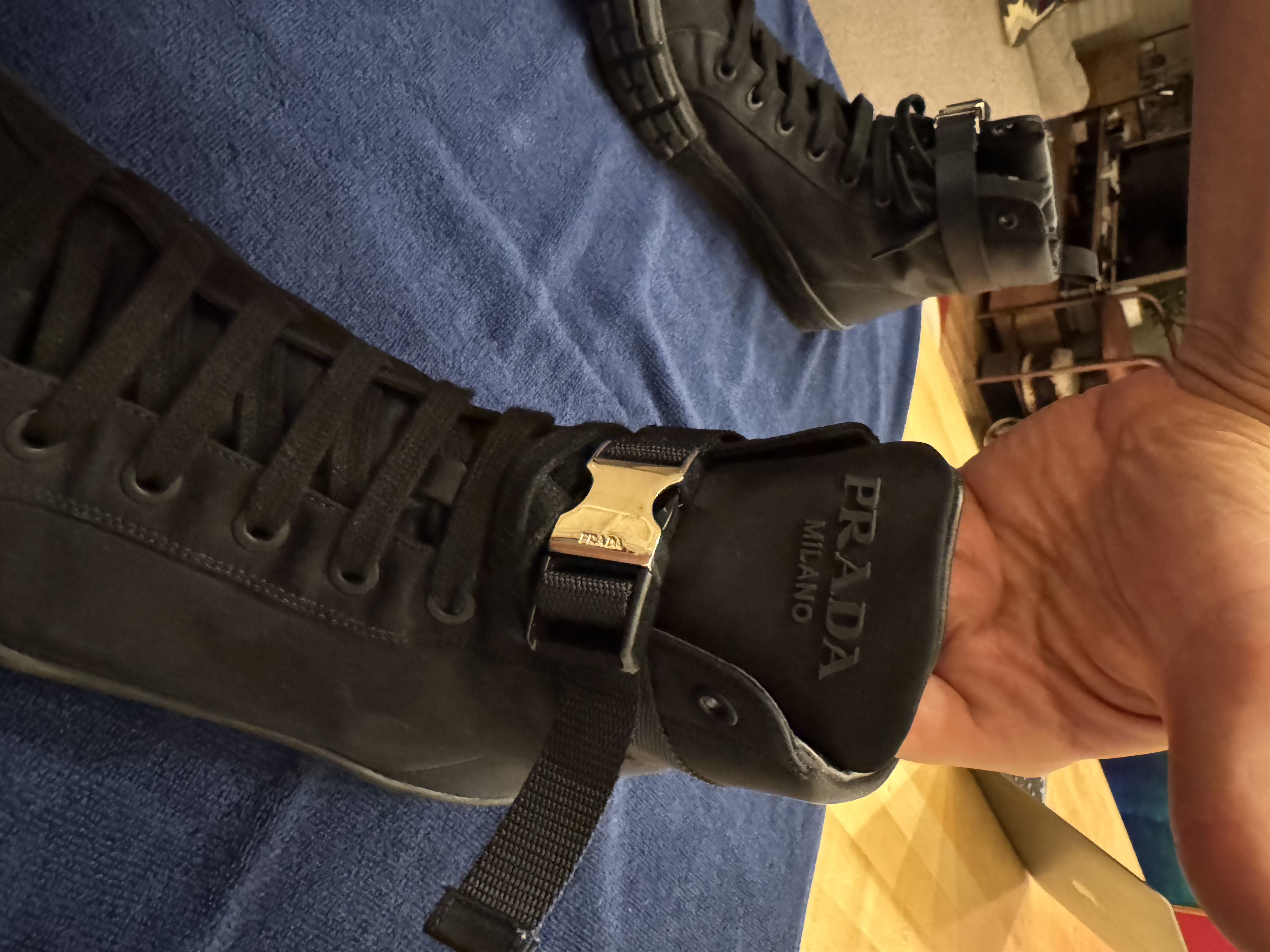 Prada Prada Black Nylon Boots EU44 Size US 11 / EU 44 - 5 Thumbnail