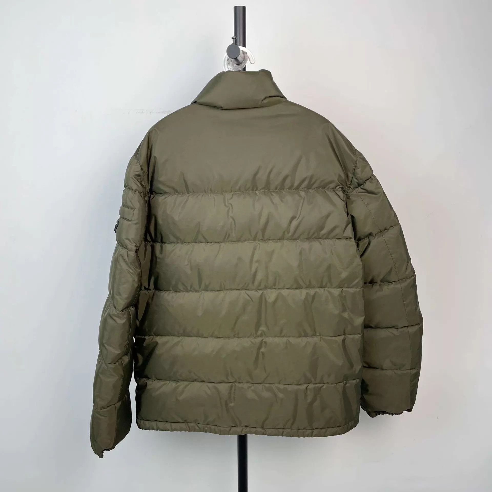 Prada Prada 95 New Men's Olive Green 52 Puffer Triangle Logo Size US L / EU 52-54 / 3 - 2 Thumbnail