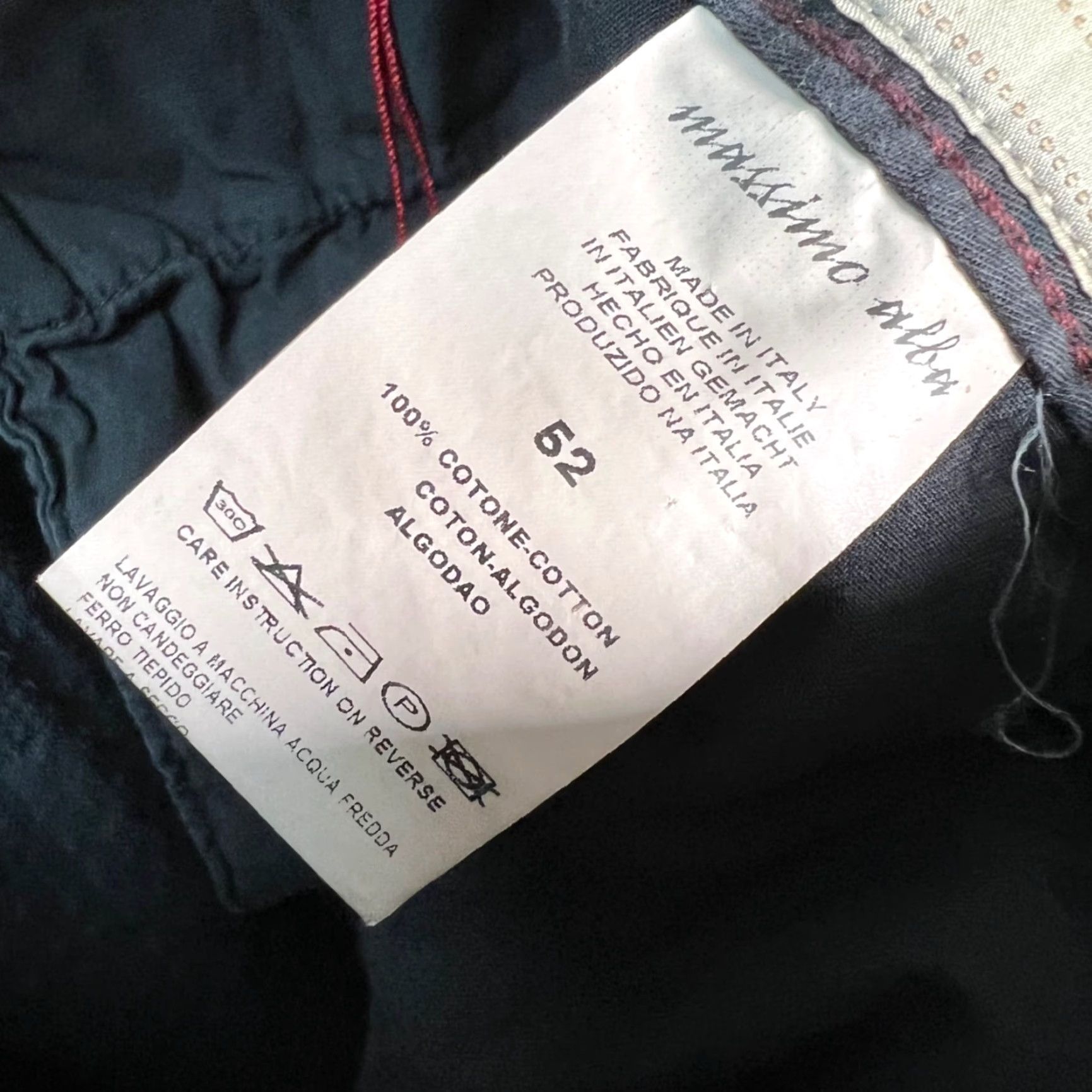 Massimo Alba Massimo Alba Mens Pants Dress Trousers Corduroy Gray 52 Regular Inseam 27 in Front Flat Front Vintage No Charcoal Gray Pockets Fall Mens Dress Pants Size 38" / US 16 / IT 52 - 5 Thumbnail