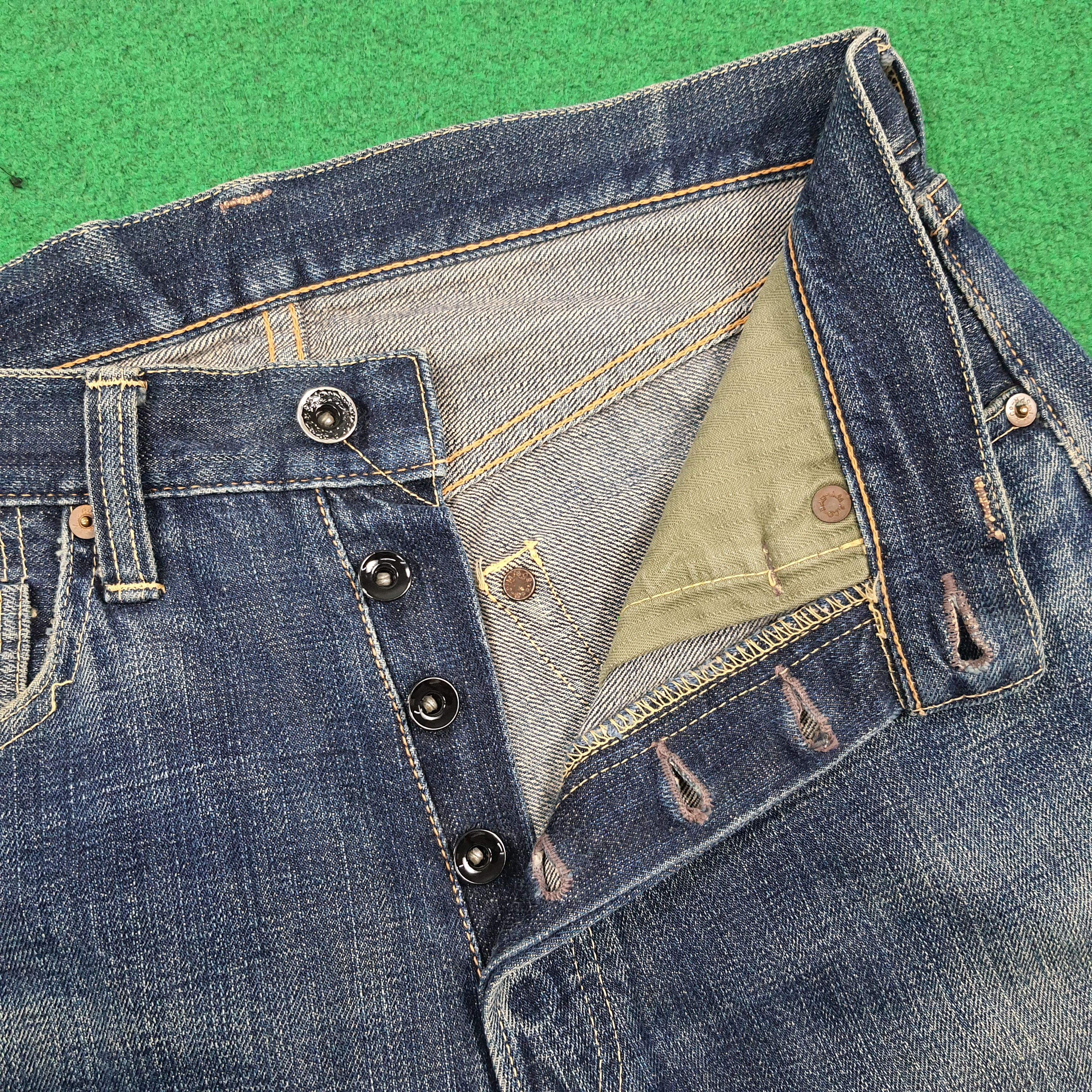The Real McCoy's Vintage Joe McCoy 901 Selvedge Denim Repro Jeans E1N37 Size US 29 - 8 Thumbnail
