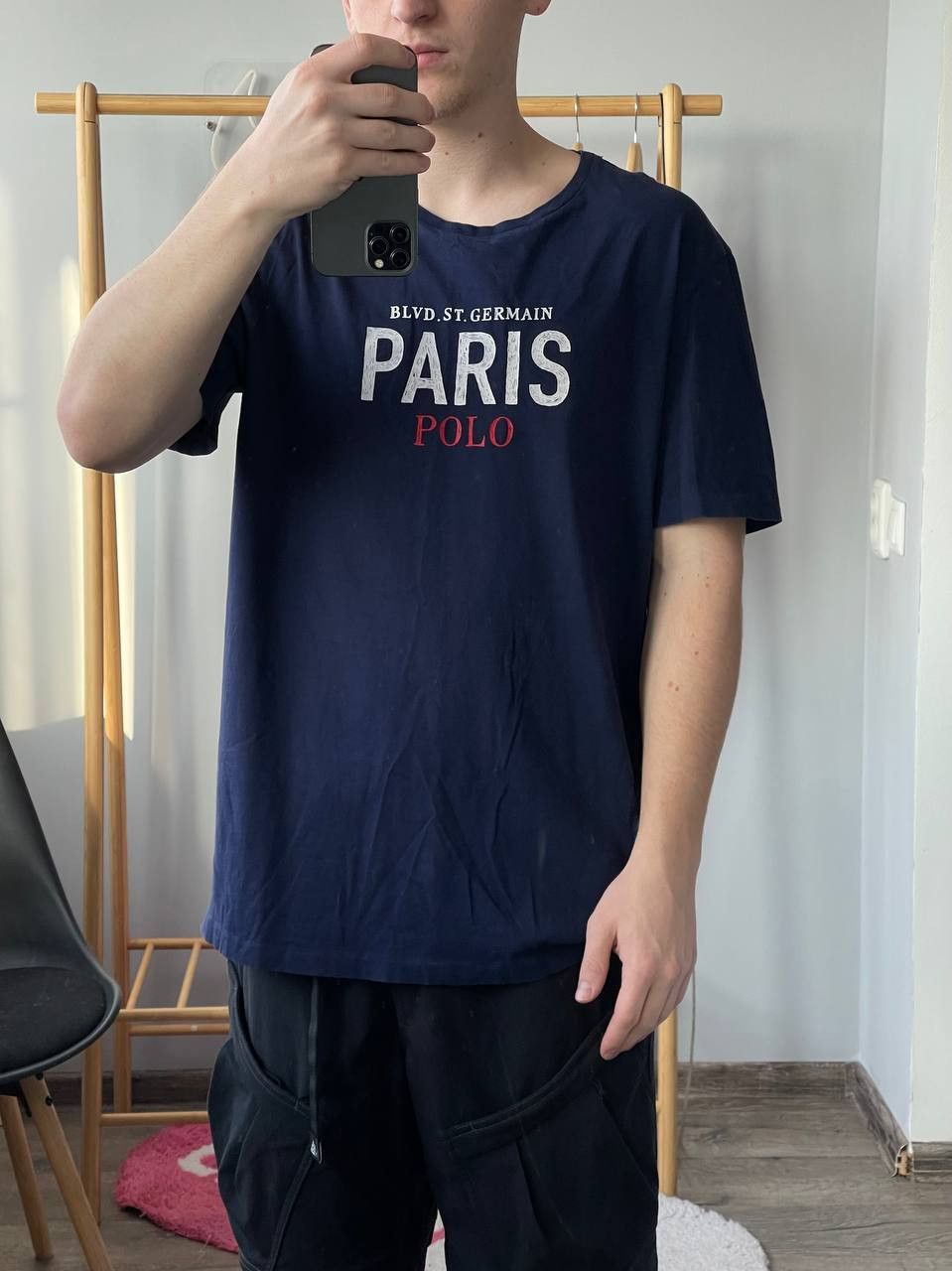 Polo Ralph Lauren × Streetwear × Vintage vintage rare big logo polo ralph lauren big logo paris Size US XL / EU 56 / 4 - 1 Thumbnail