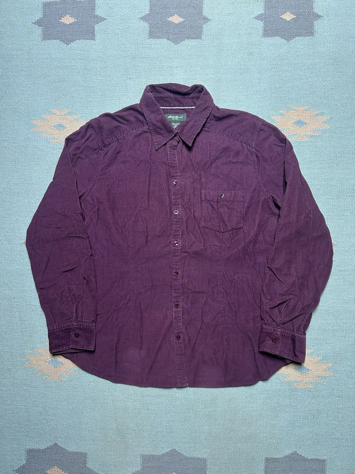 Eddie Bauer Eddie Bauer button shirt corduroy maroon burgundy women’s XL Size XL / US 12-14 / IT 48-50 - 1 Thumbnail