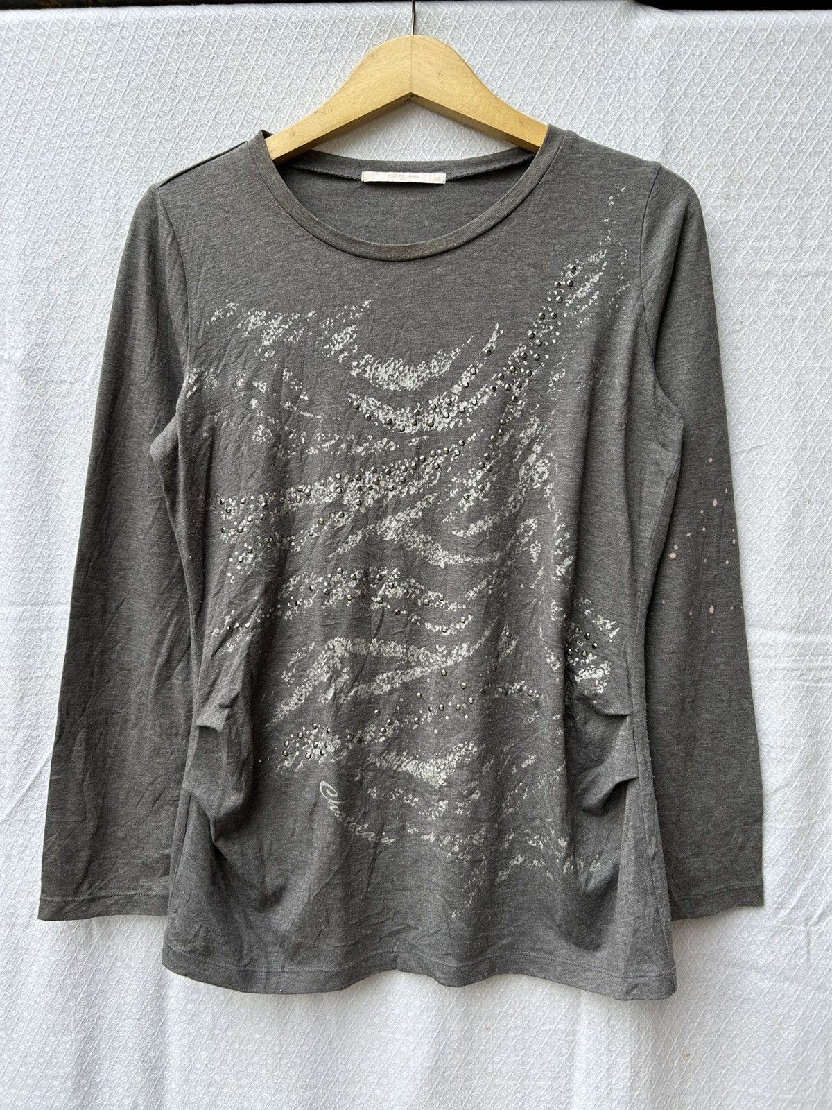 20471120 × Hysteric Glamour × Japanese Brand Chatelaine japanese style studded longsleeve Size US M / EU 48-50 / 2 - 1 Thumbnail