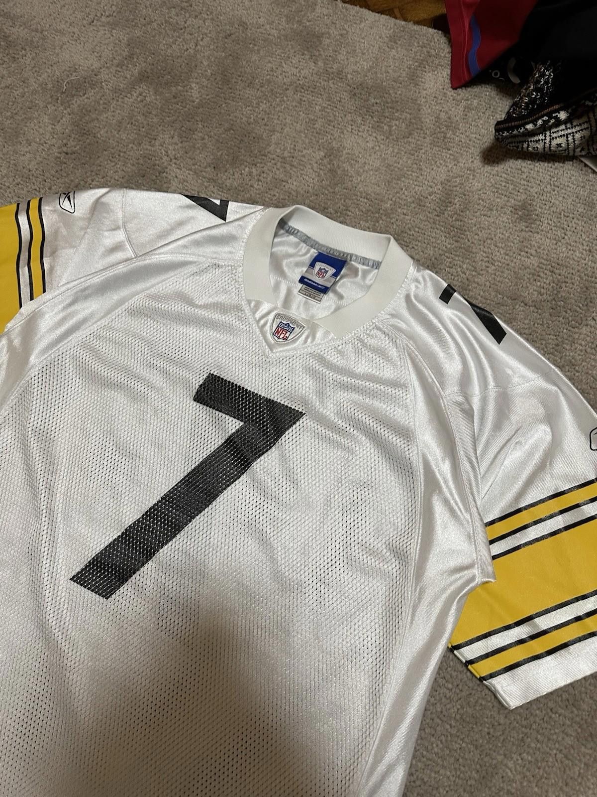 Reebok Authentic Reebok Steelers Roethlisberger #7 White Jersey Size US L / EU 52-54 / 3 - 4 Thumbnail