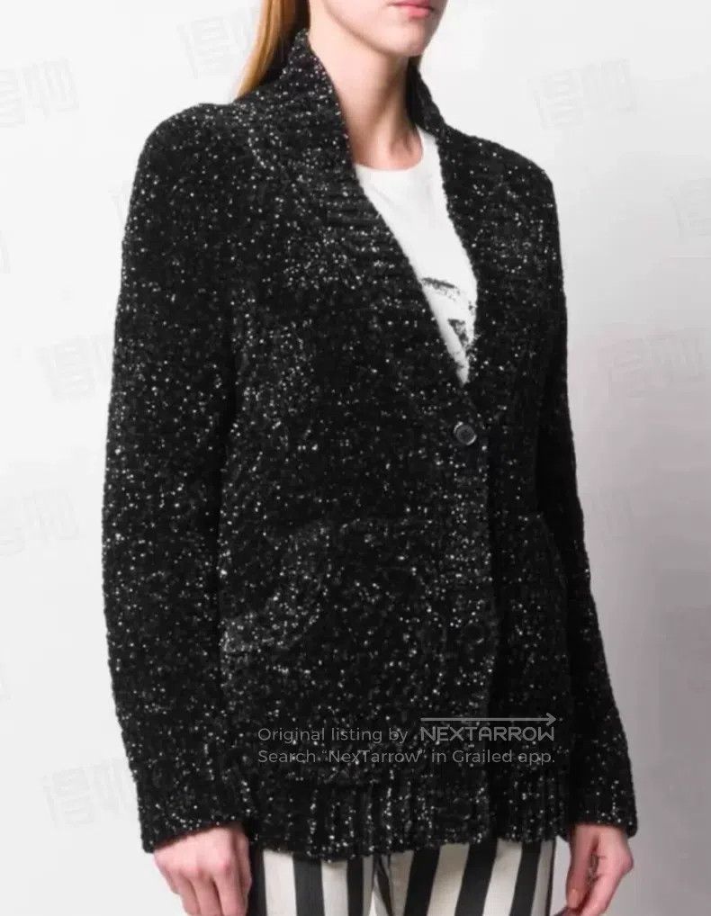 Saint Laurent Paris Saint Laurent Paris Glitter Knit Open Cardigan i Size US XS / EU 42 / 0 - 9 Thumbnail