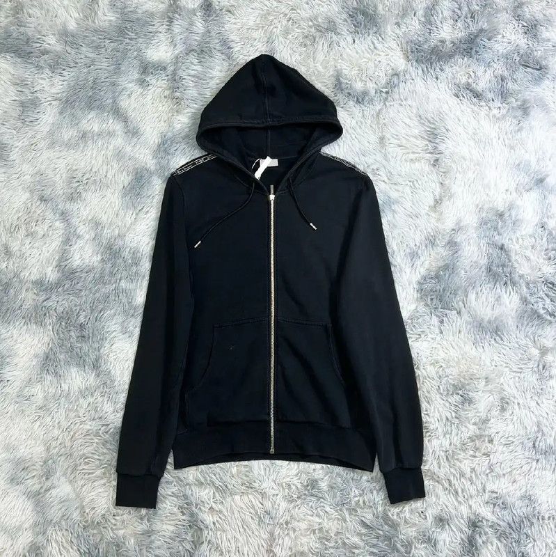 Dior Dior Black Cotton Zip Up Hoodie for Men 0089 Size US XL / EU 56 / 4 - 1 Thumbnail