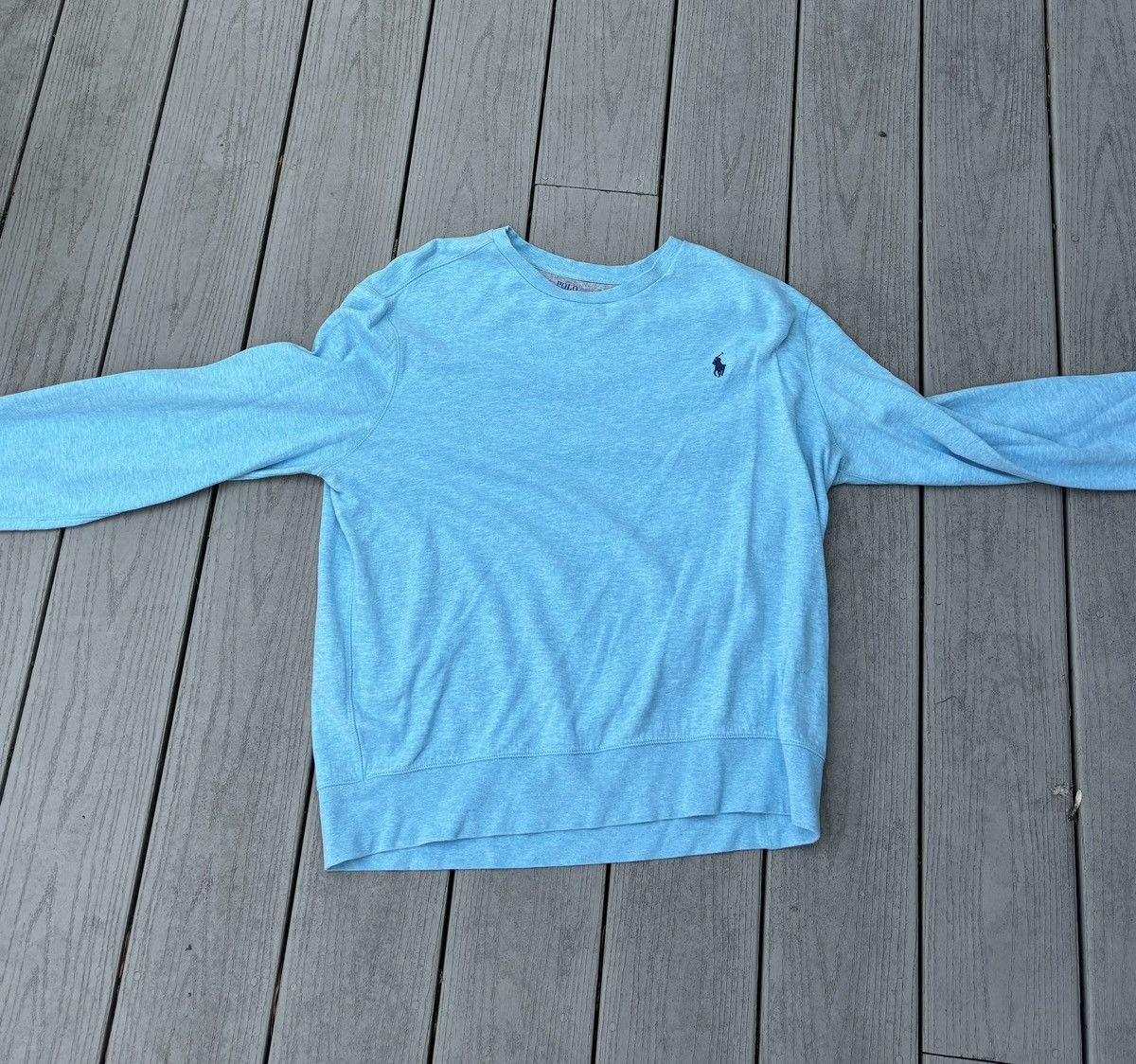 Polo Ralph Lauren Light Blue Polo Sweater Size US L / EU 52-54 / 3 - 2 Thumbnail