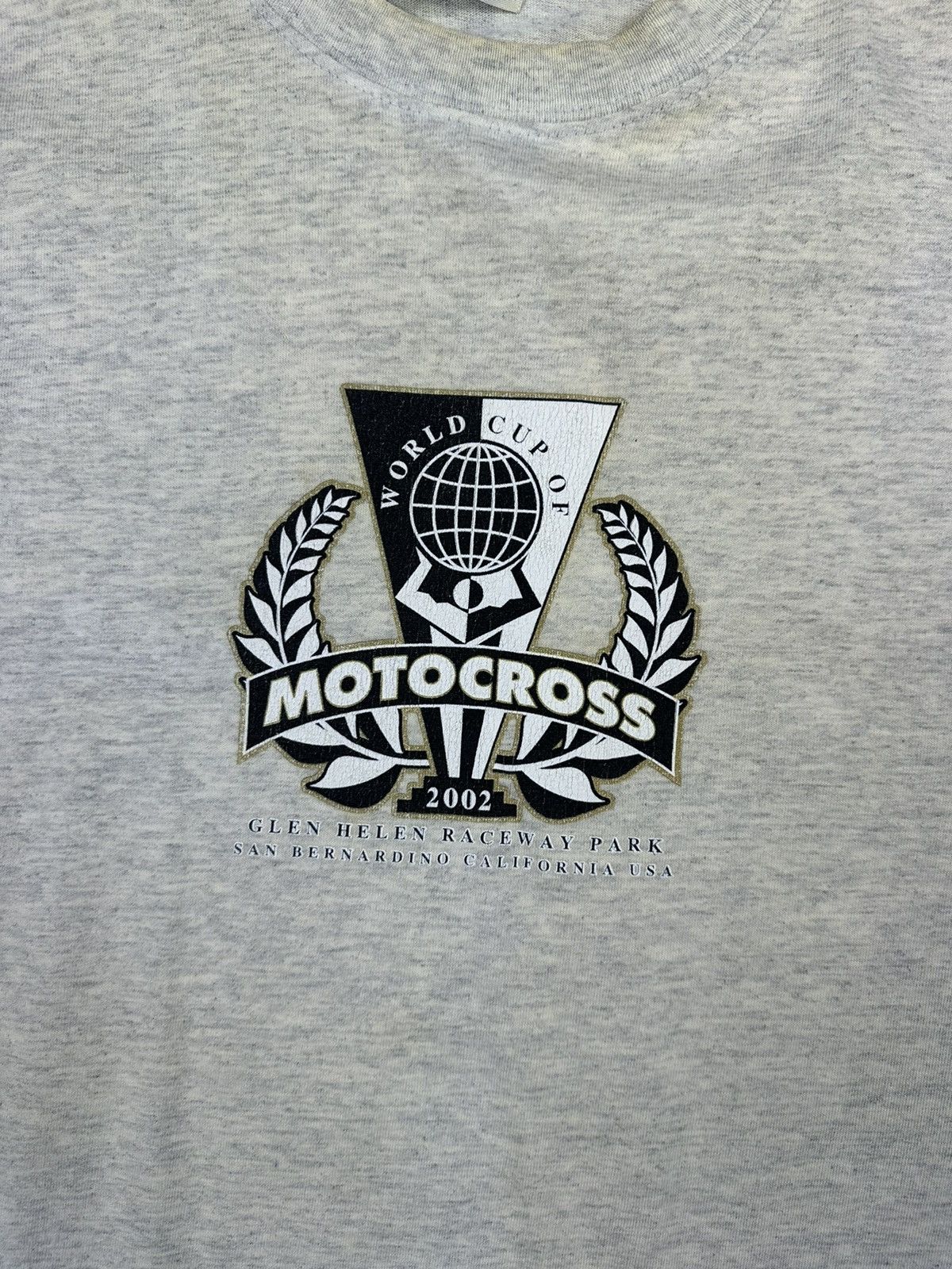 Other Motocross 2002 World Cup Overprint Logo Distressed Tee Size US XL / EU 56 / 4 - 9 Thumbnail
