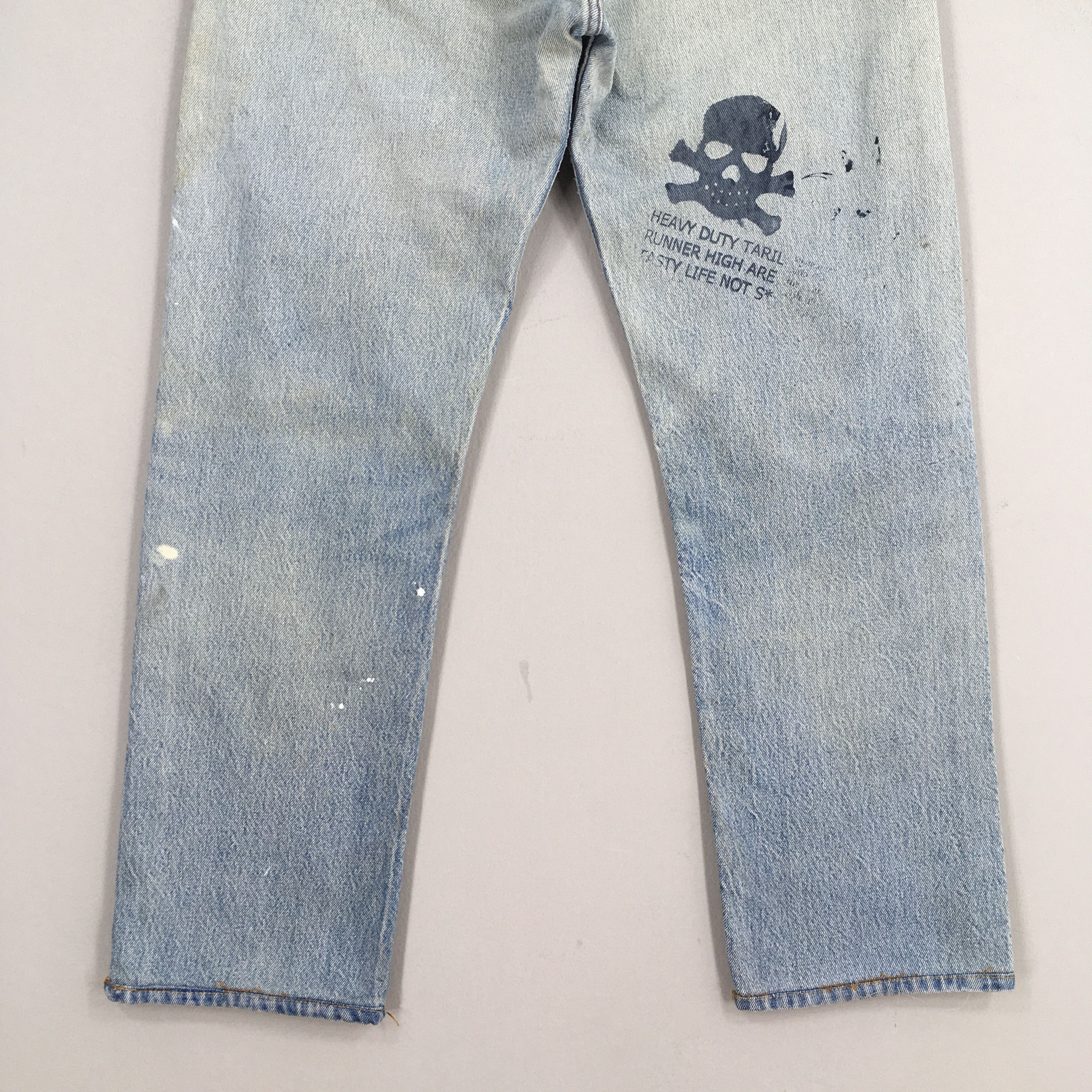 Levi's Size 30x28.5 Vintage 90s Levi's 501 Faded Blue Jeans Size US 30 / EU 46 - 10 Thumbnail