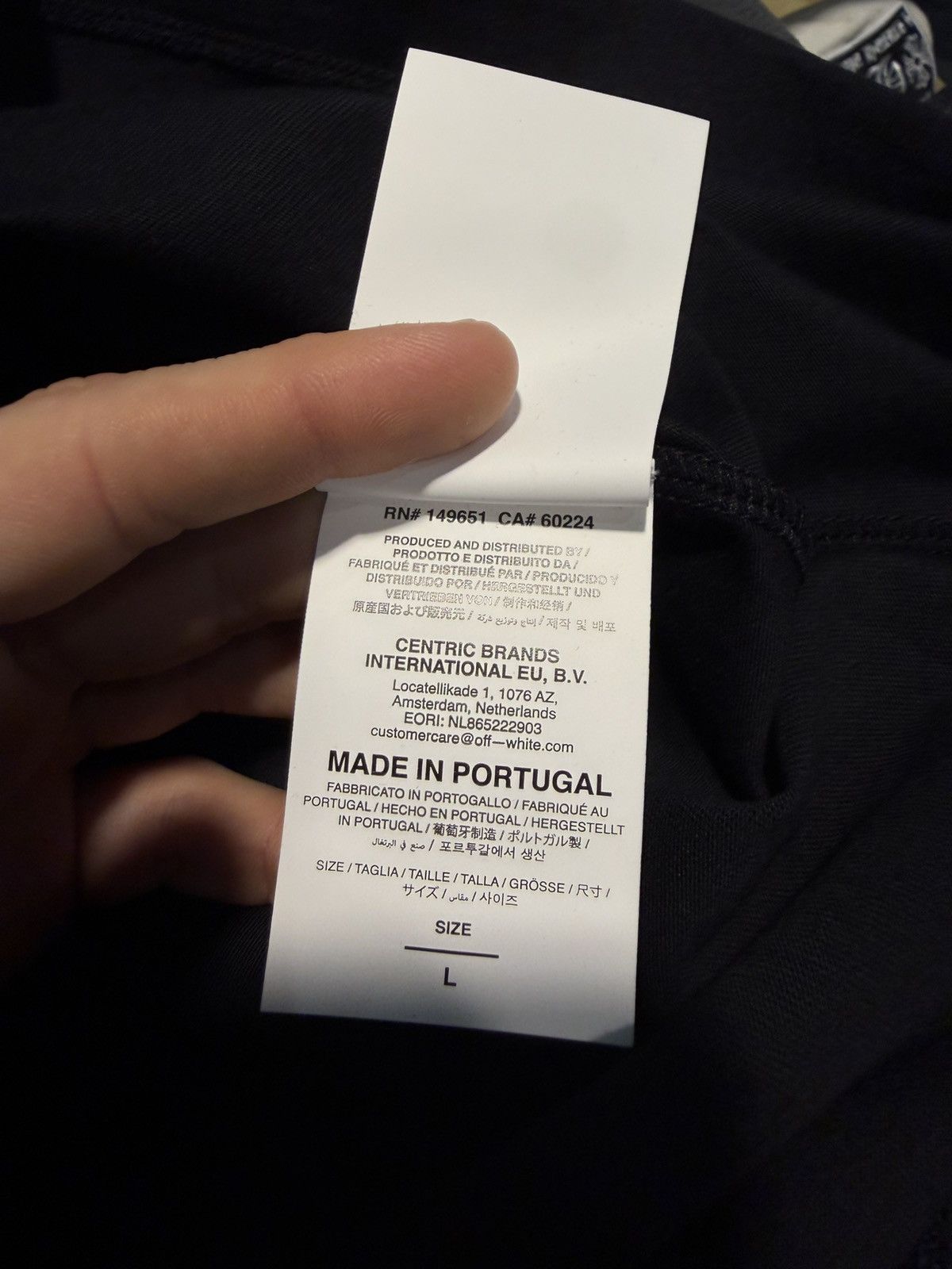 Off-White Size L - Off-White Spray Arrow T-Shirt Black Size US L / EU 52-54 / 3 - 13 Thumbnail