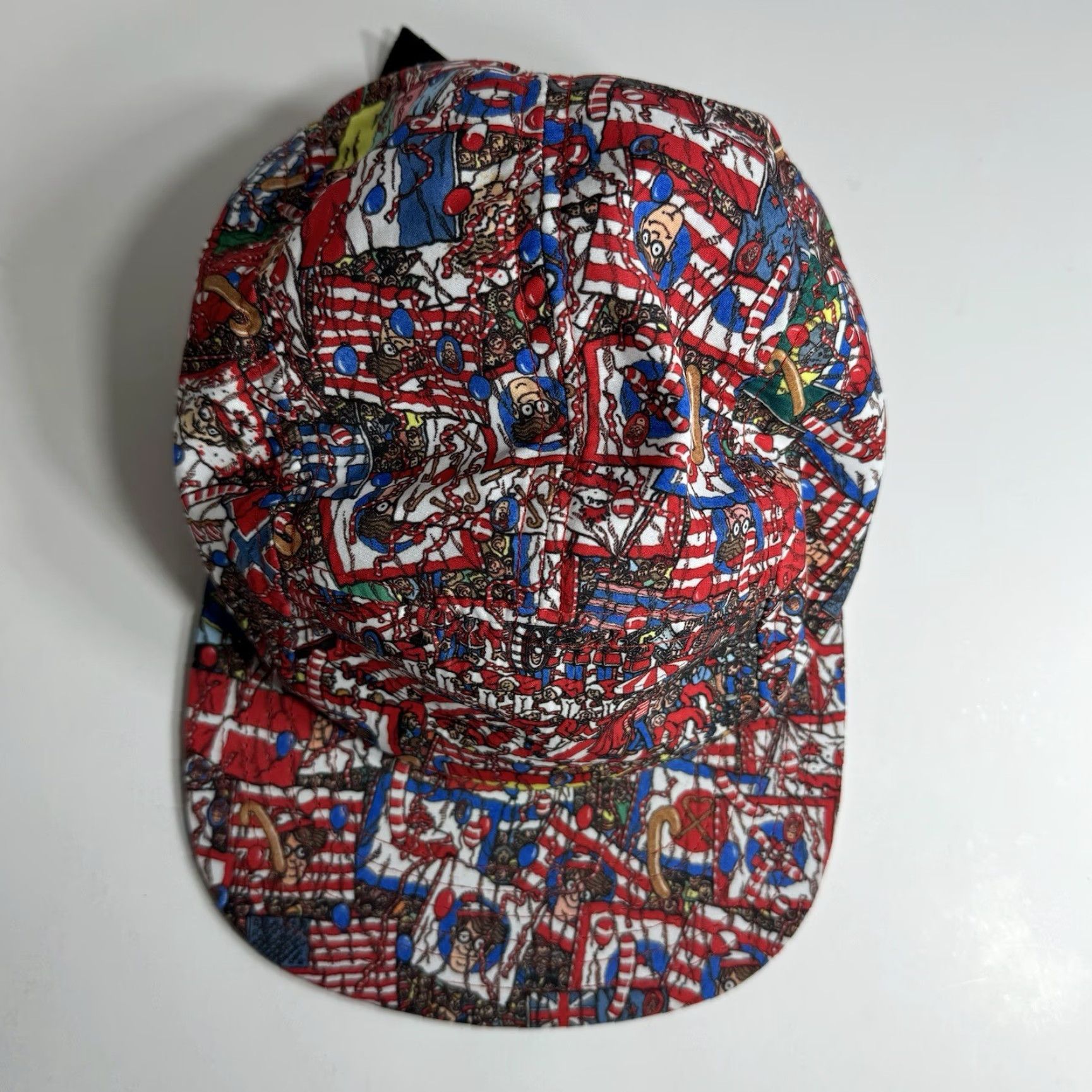 Aldo Where’s Waldo 5 Panel Hat Cap Strap Back Adjustable 2014 Search & Find AOP Navy Multicolor Waldo Men Adjustable Cap Cap Hat Size ONE SIZE - 7 Thumbnail