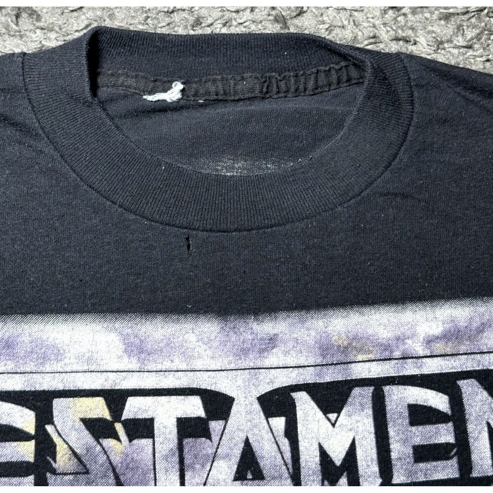 Vintage VINTAGE Testament Practice What You Preach Tour Concert Tee Shirt Brockum Med 1989 Black Metal Mens Size US M / EU 48-50 / 2 - 4 Thumbnail