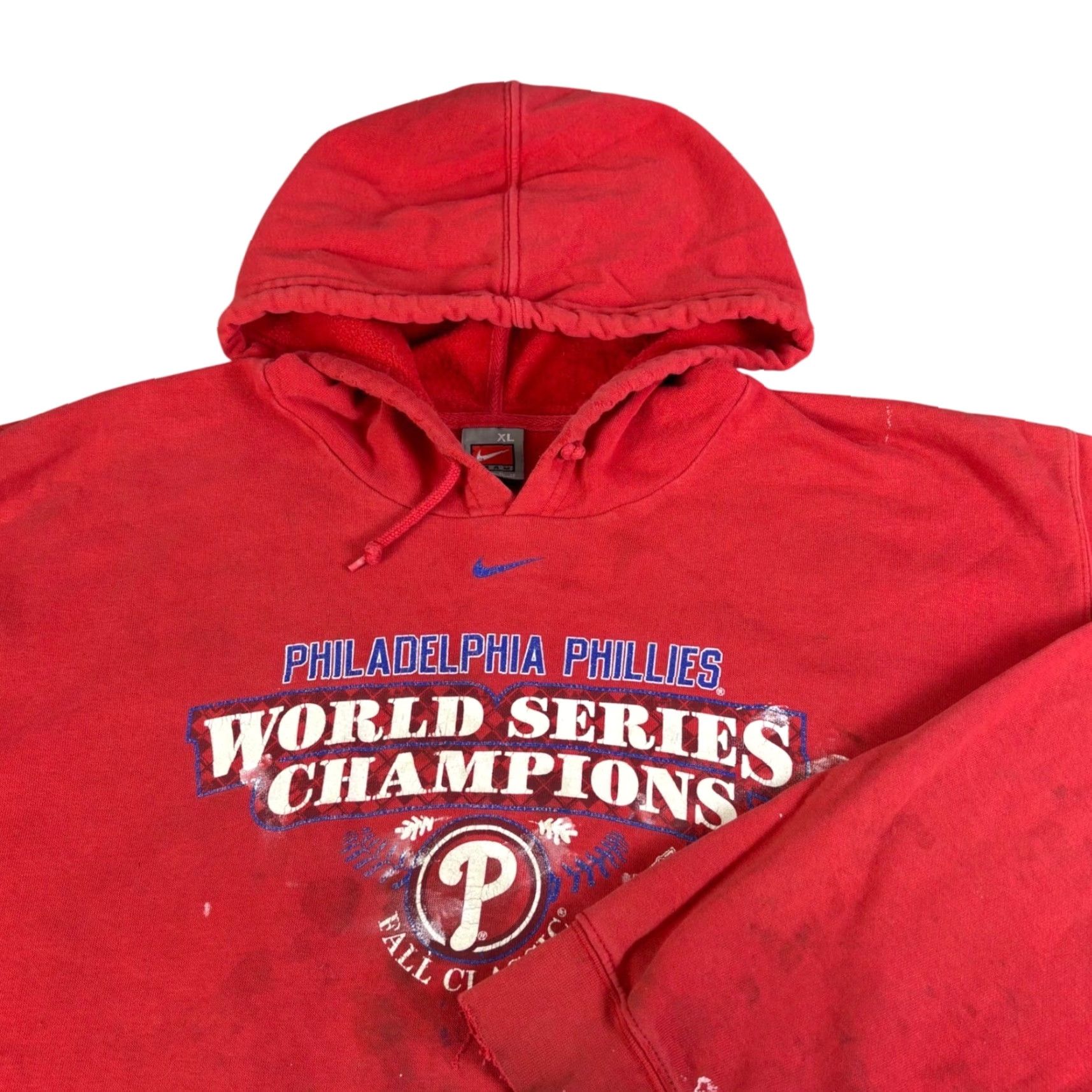 Nike VINTAGE Nike Philadelphia Phillies 2008 World Series Champions Hoodie Red XL Size US XL / EU 56 / 4 - 2 Thumbnail