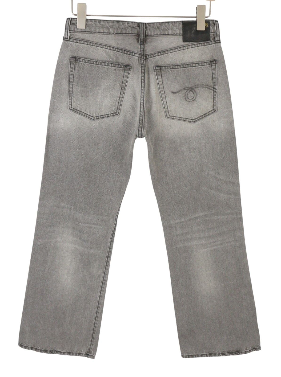 R13 JOAN CROPPED FLARE 27 Ashen Black Jeans 90040 Size 27" / US 4 / IT 40 - 2 Thumbnail